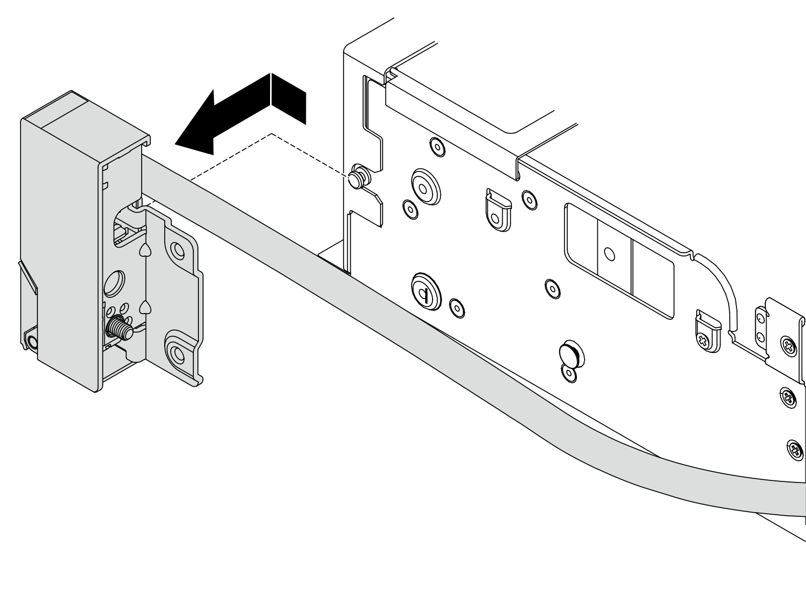 Removing the rack latch