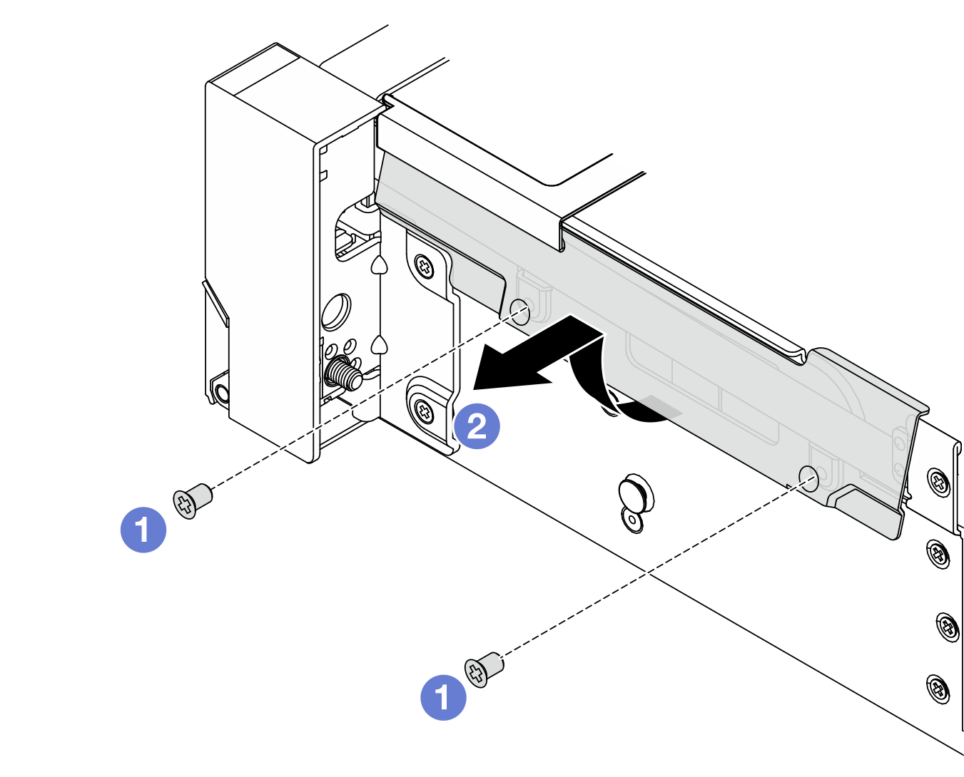 Removing the cable retainer