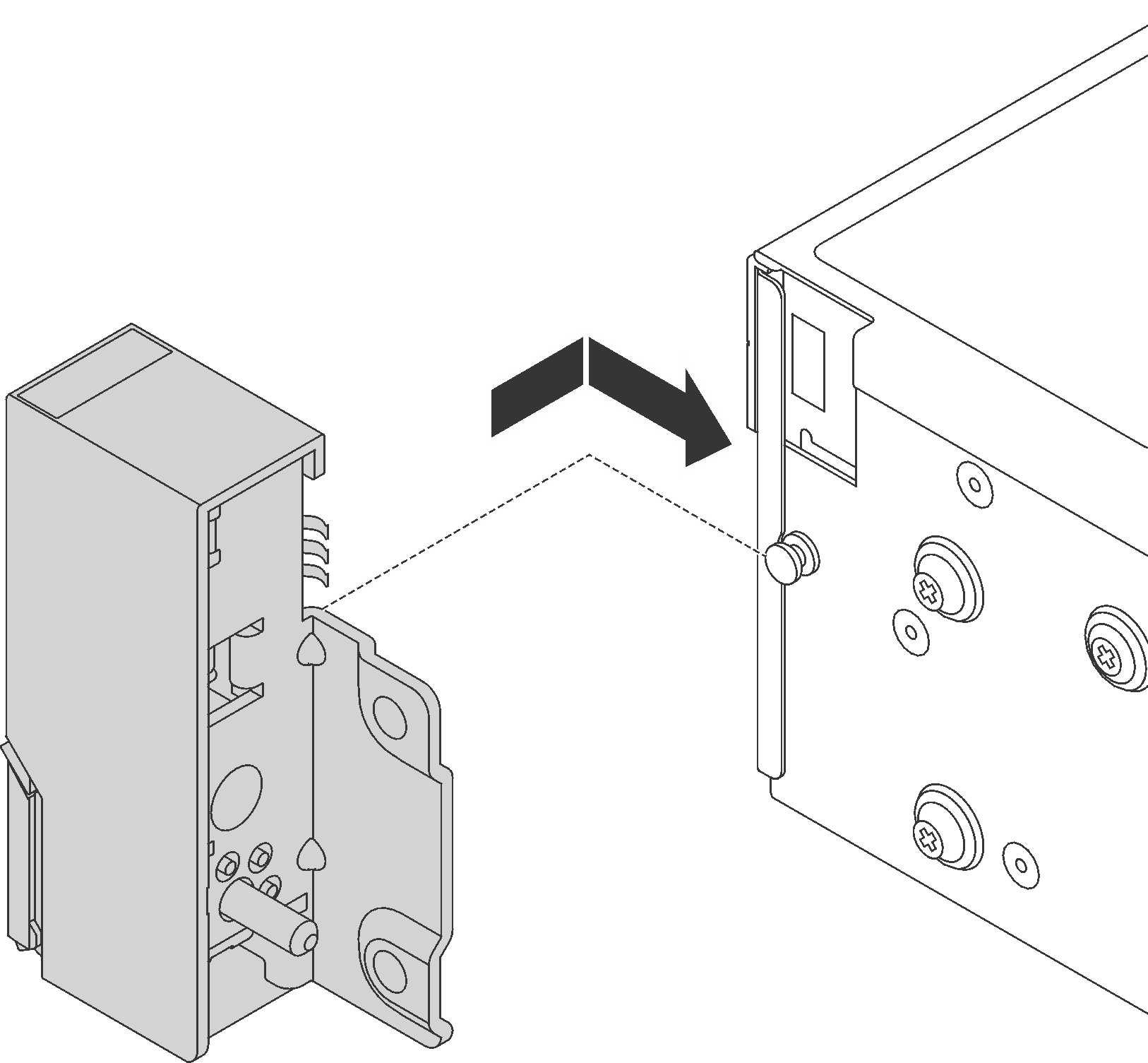 Rack latch installation