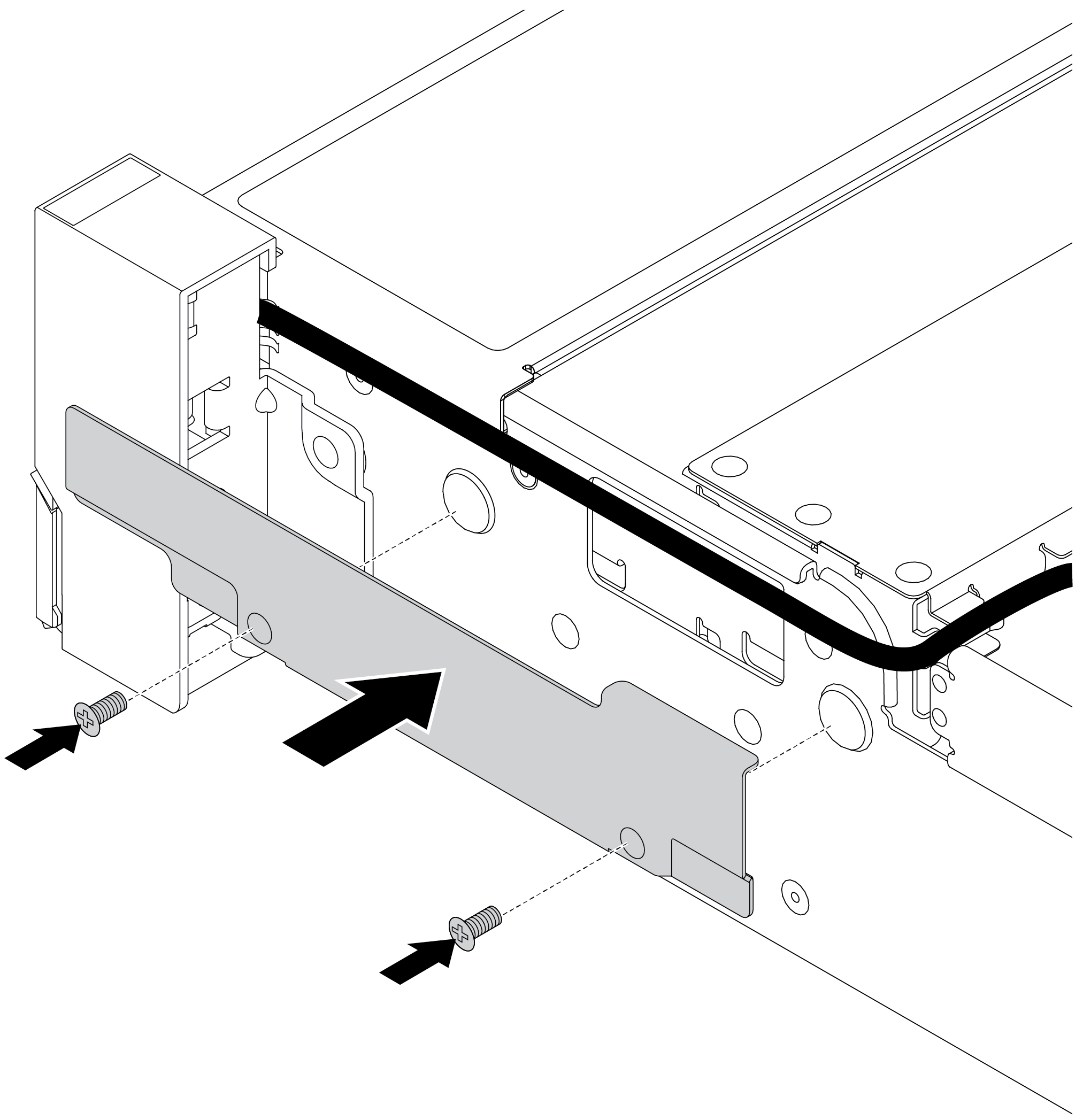 Cable retainer installation