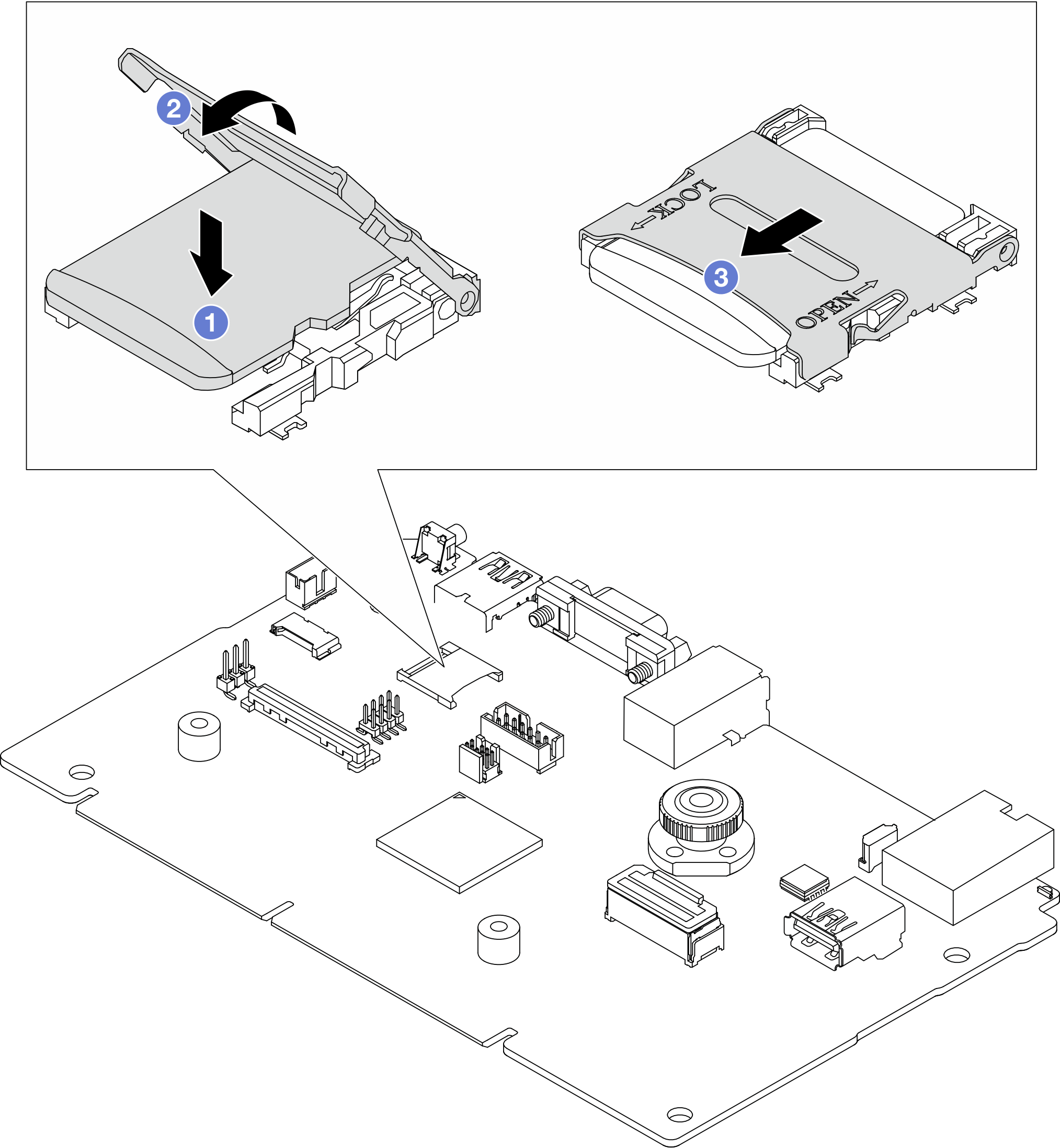 Installing MicroSD card