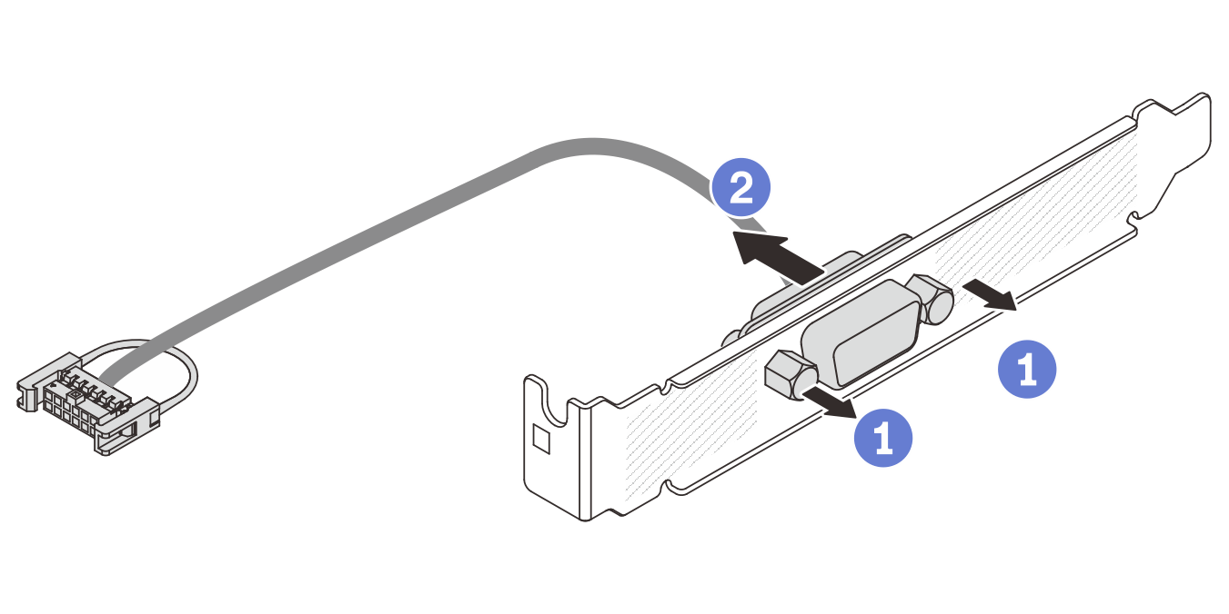 Disassembling the serial port module