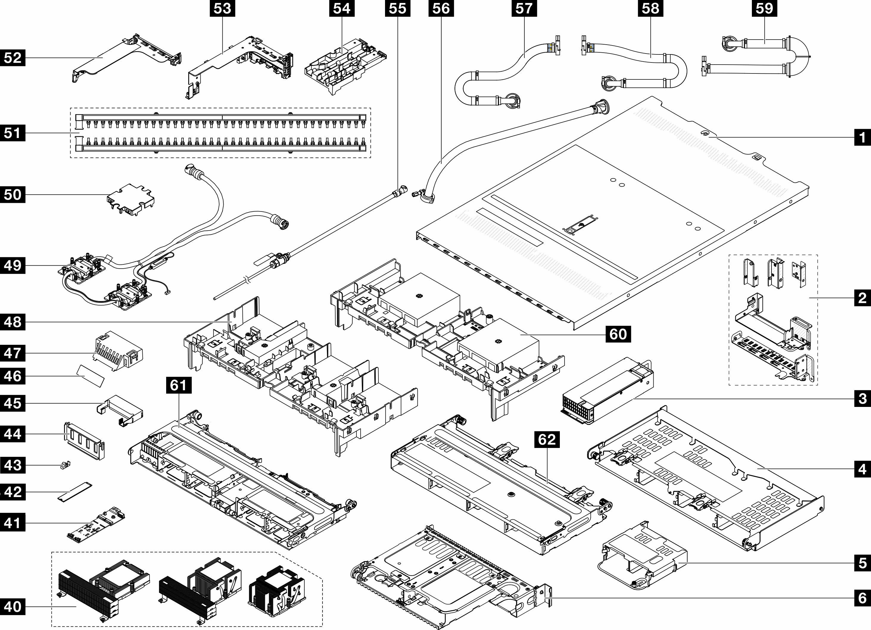 Server components (3.5-inch drive bay chassis)