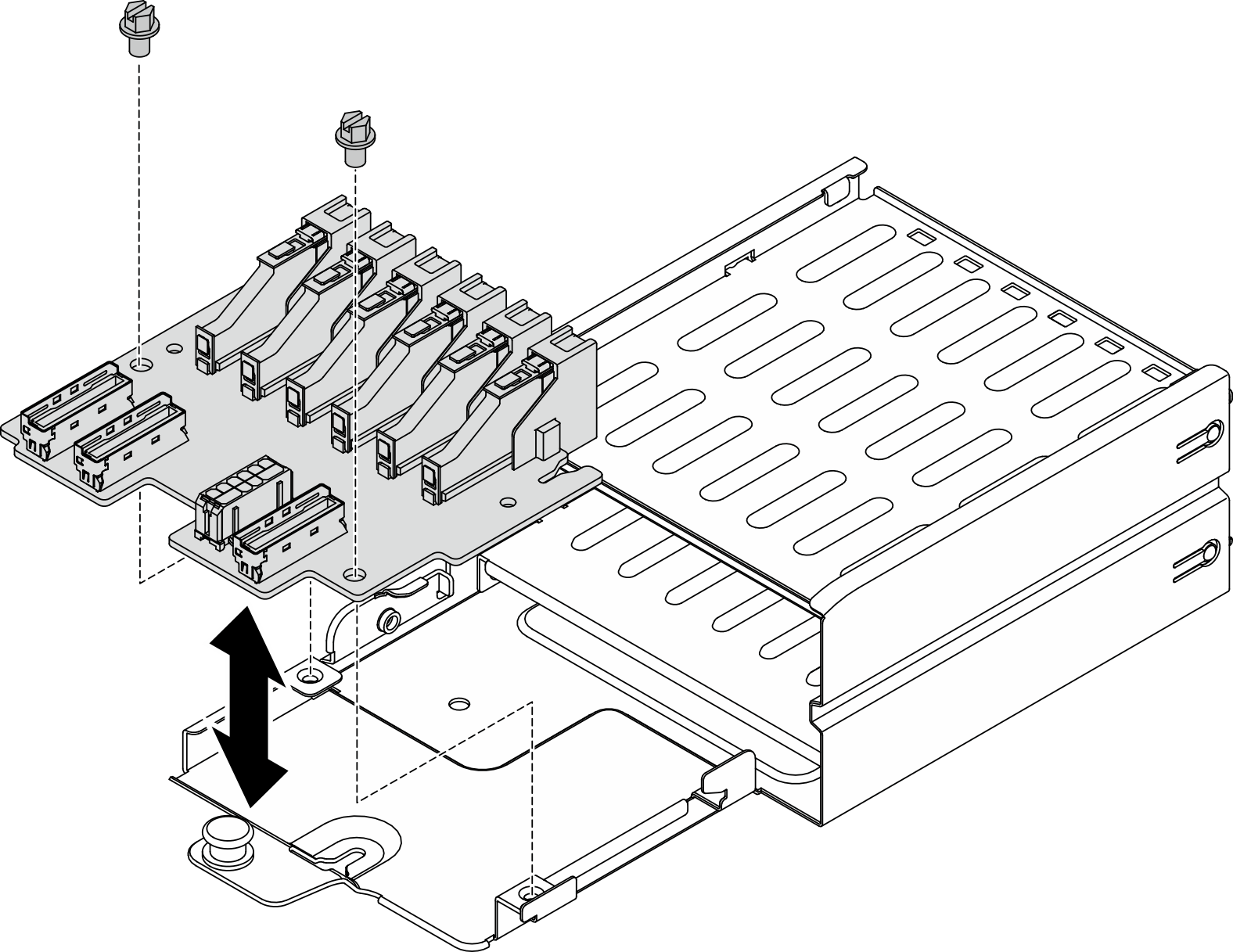 Removing the EDSFF drive backplane