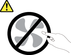 This label indicates hazardous moving parts nearby and warns users and servicers to keep fingers and other body parts away.