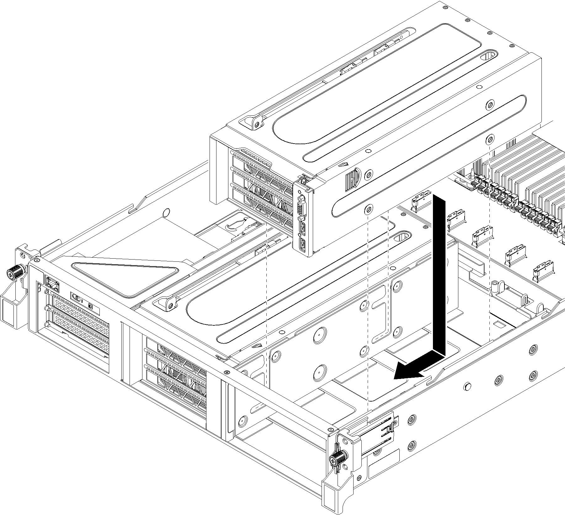 PCIe expansion cage installation