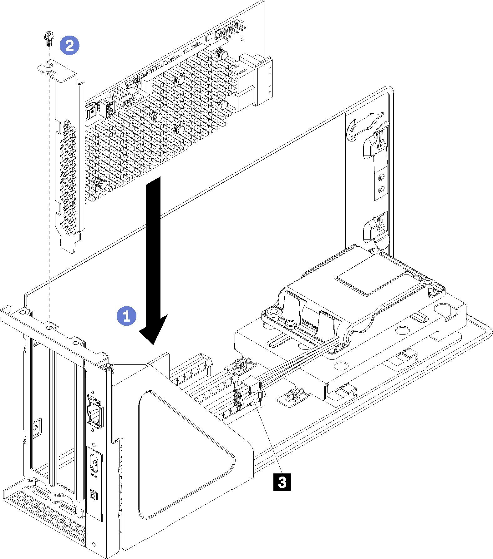 Removing a PCIe adapter from the I/O expansion cage