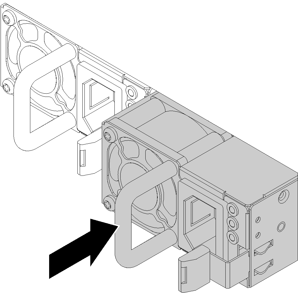 Hot-swap power supply installation