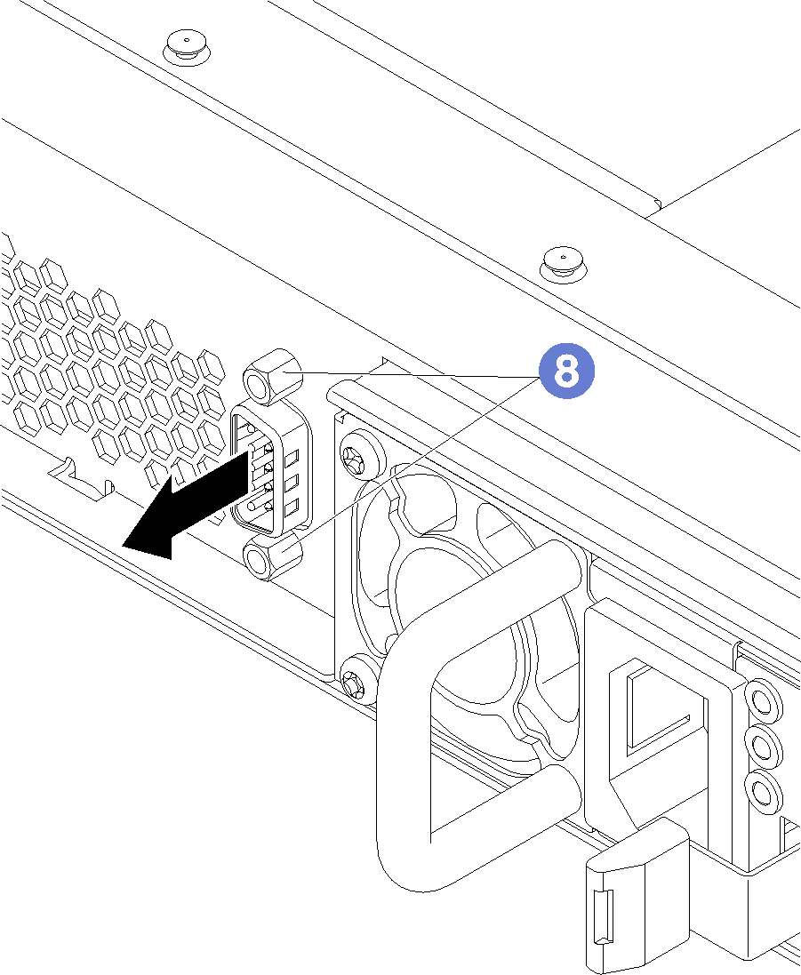 Graphic depicting the installation of the serial port