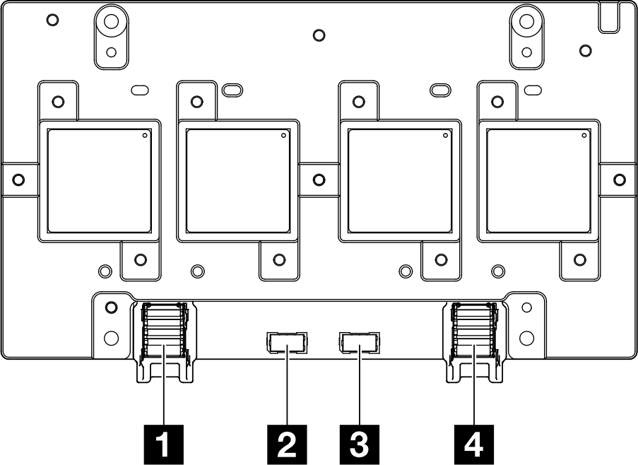 CX-7 Mezz-Platine connectors