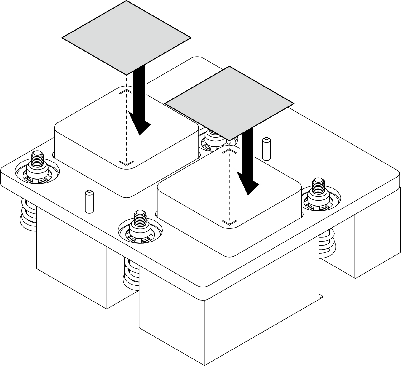 Putty pad application