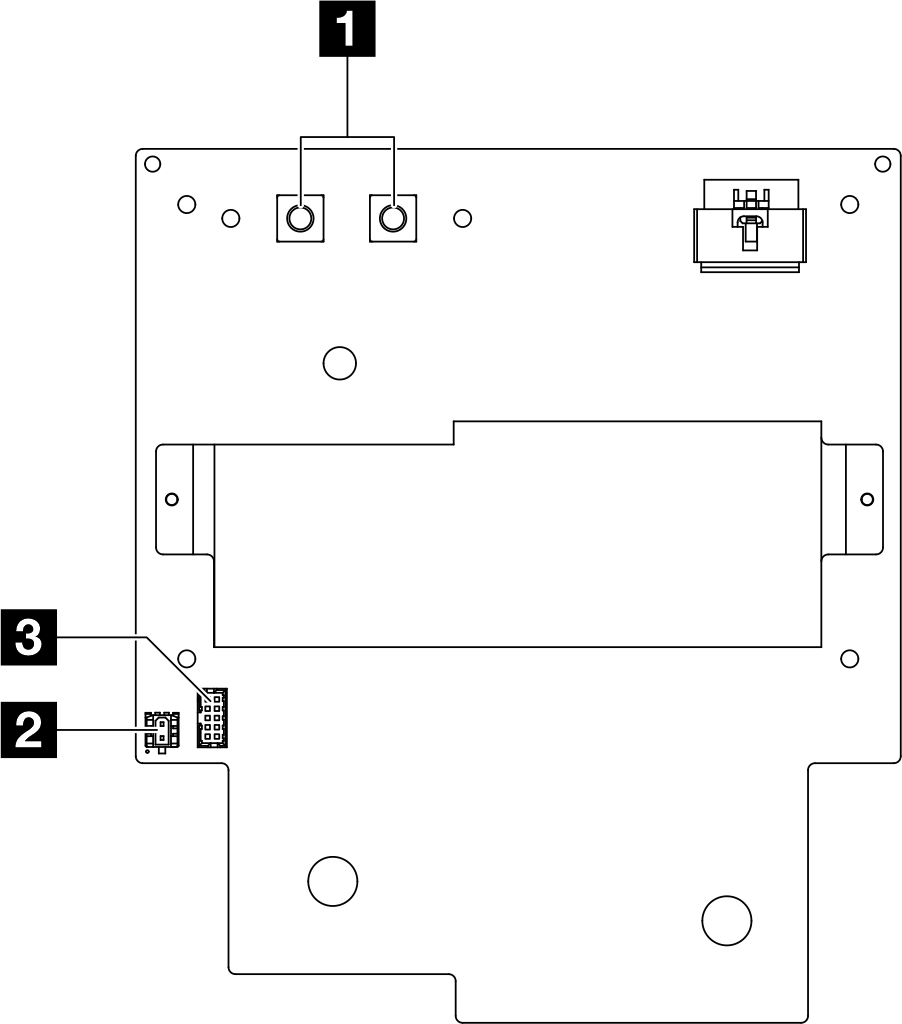 SXM5 GPU-Stromversorgungsplatine connectors