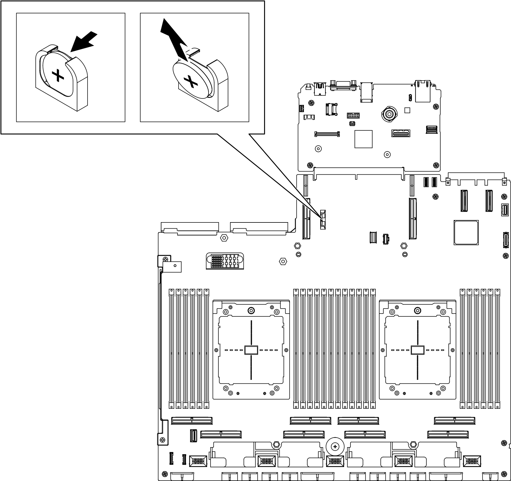 CMOS battery removal