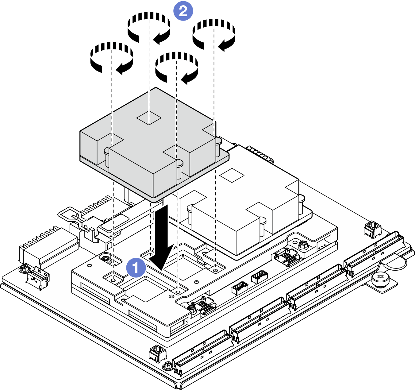 Disipador de calor de CX-7 installation