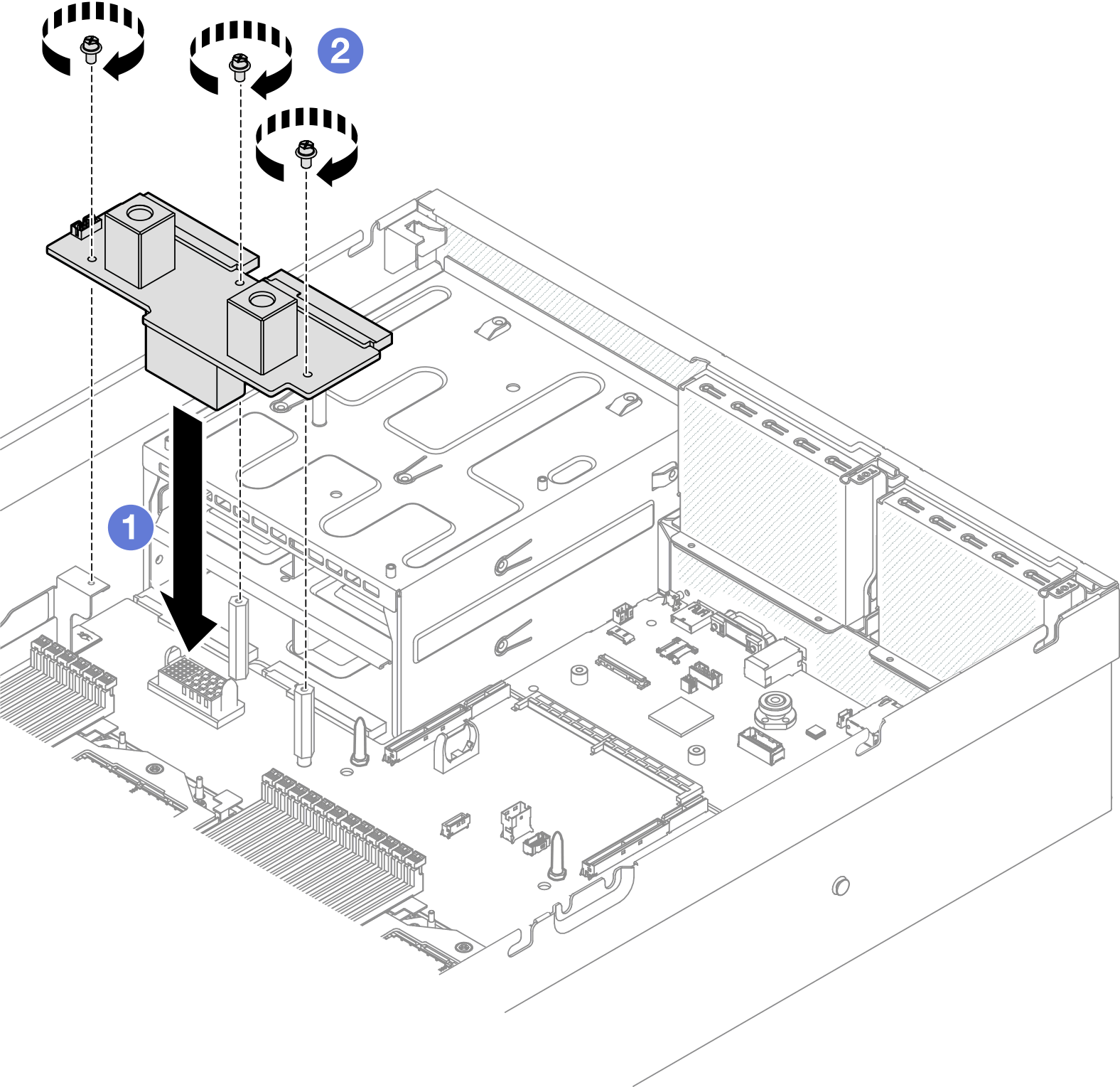 Power distribution board installation