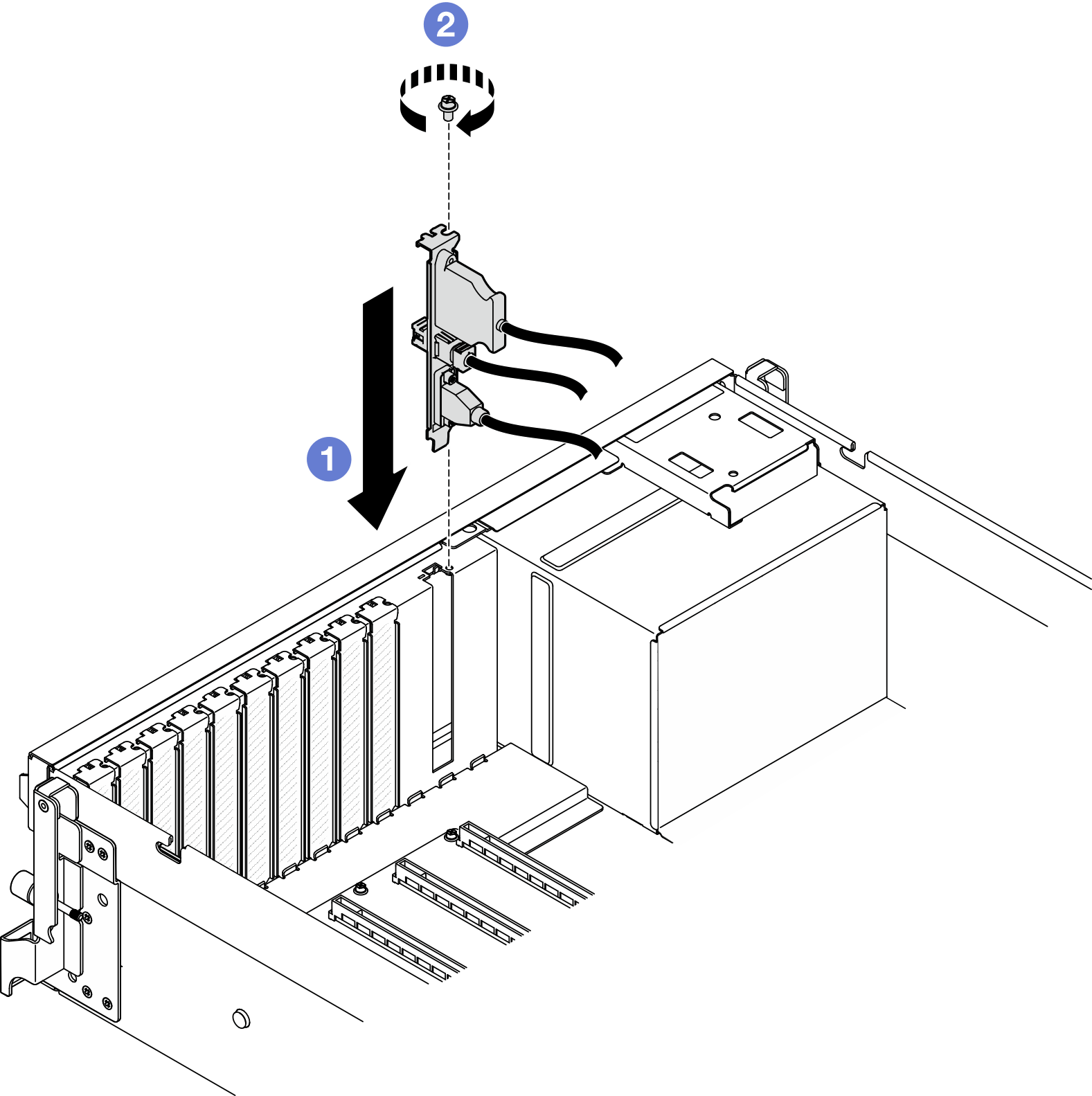Front I/O module installation