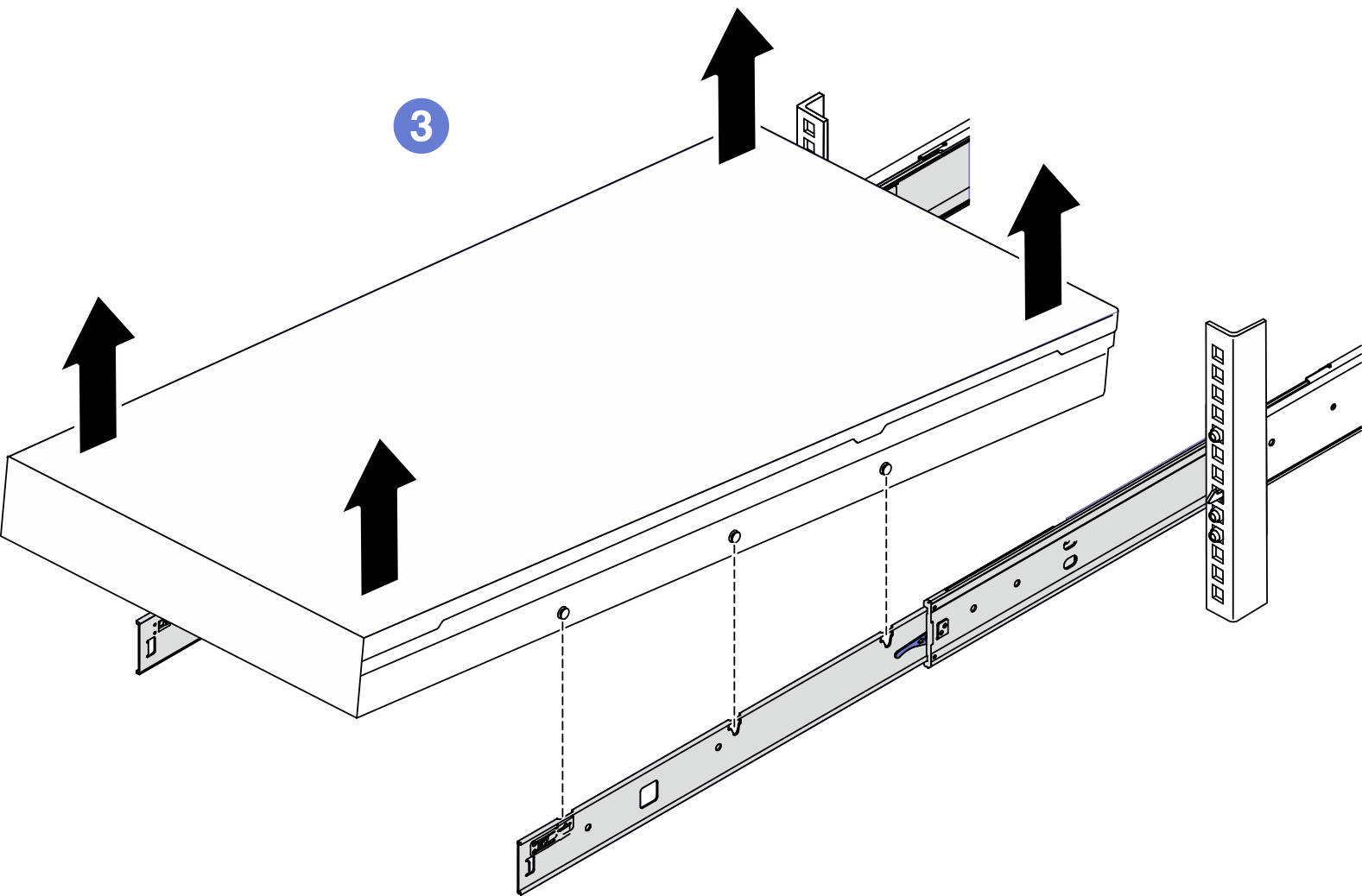 Removing the server from the rack