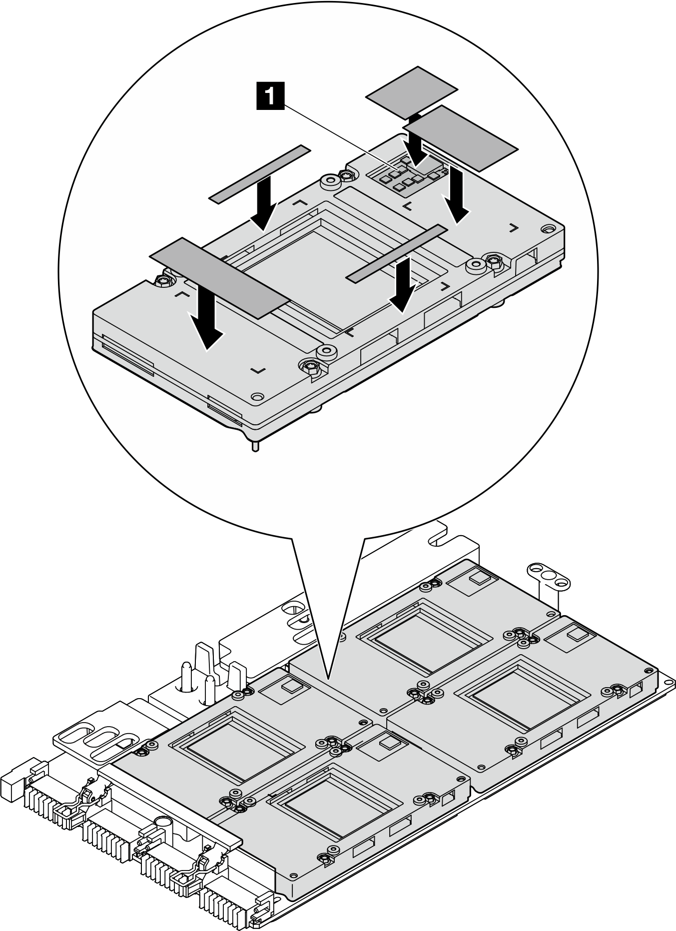 Putty pad application