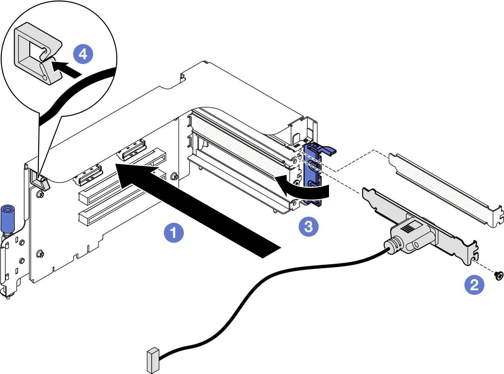 Serial port module installation