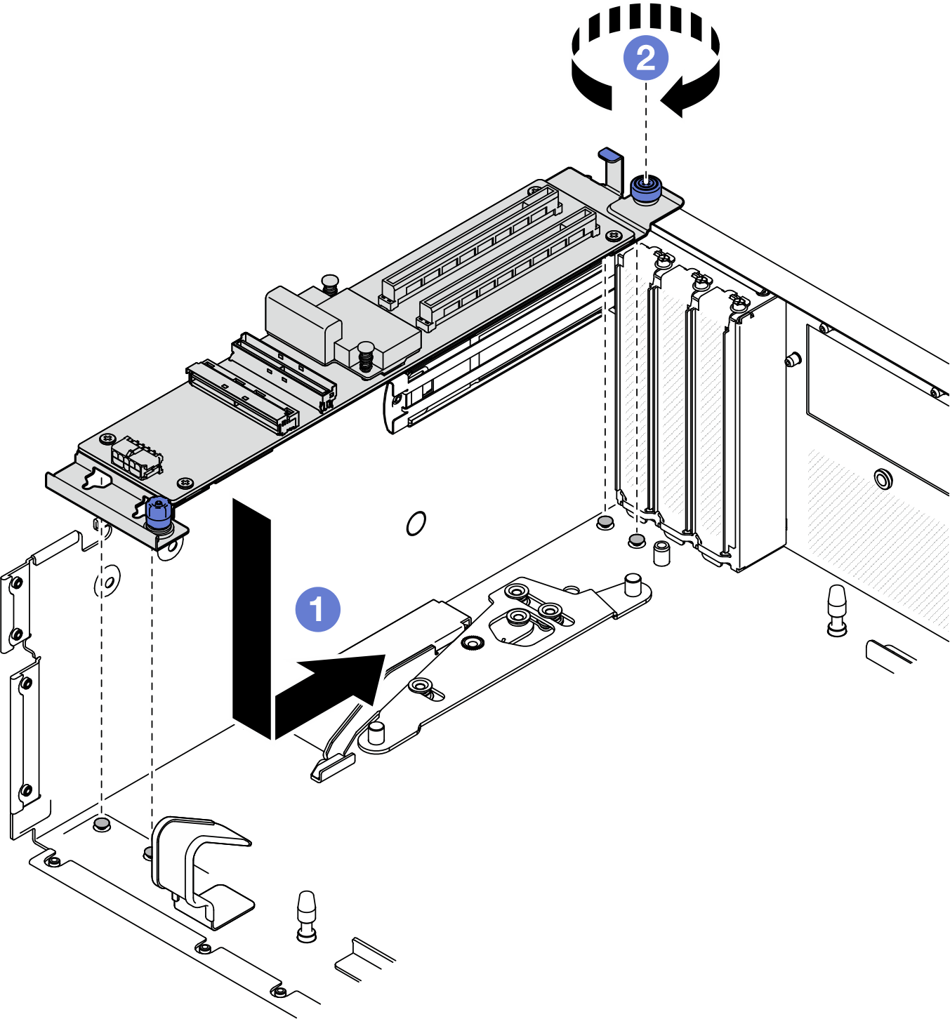 Front I/O expansion board module installation