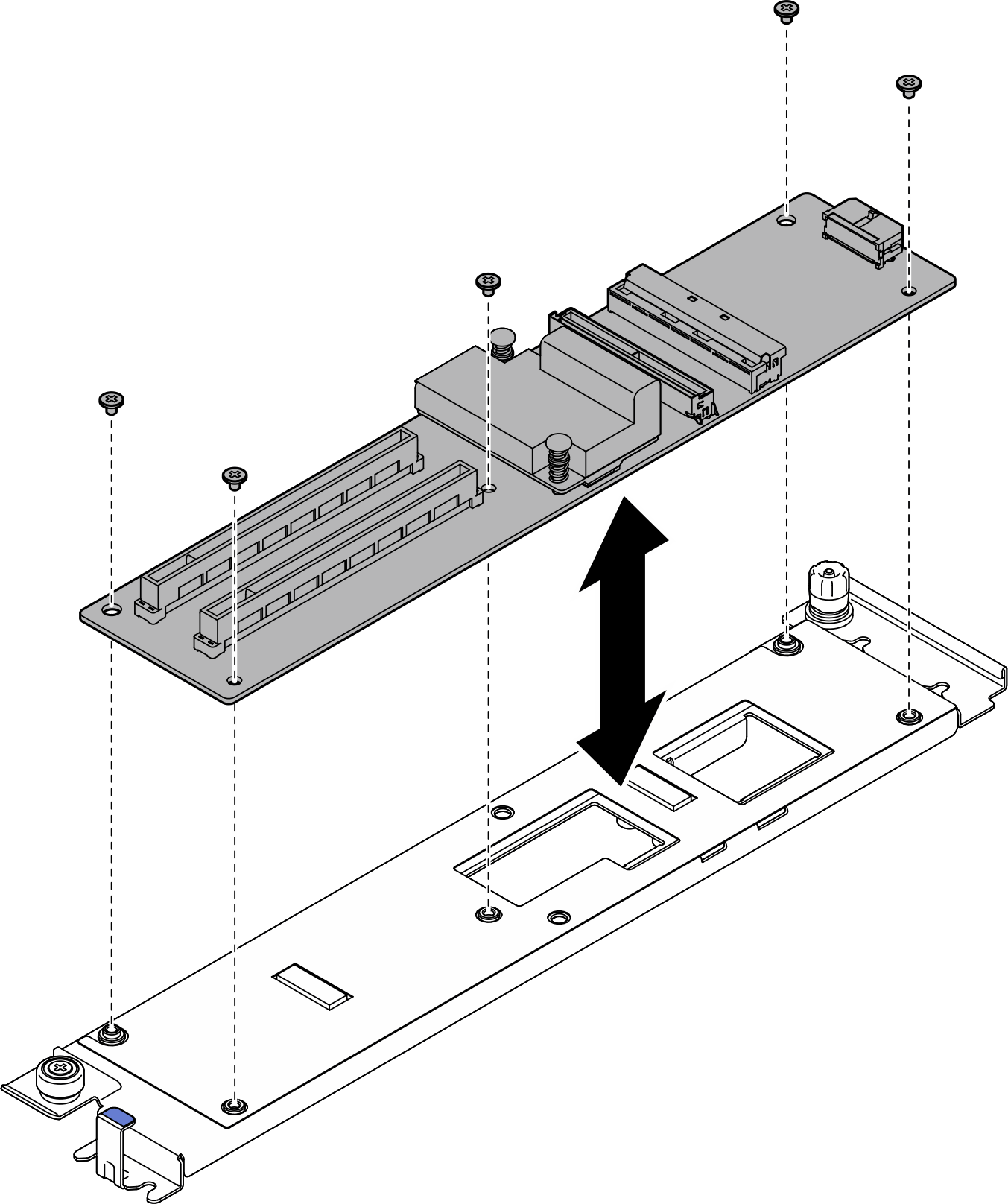 Front I/O expansion board removal