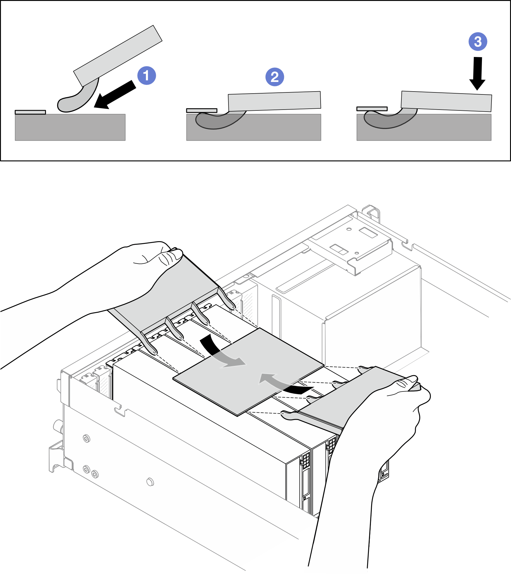 GPU adapter link bridge disengagement — 4-way link bridge