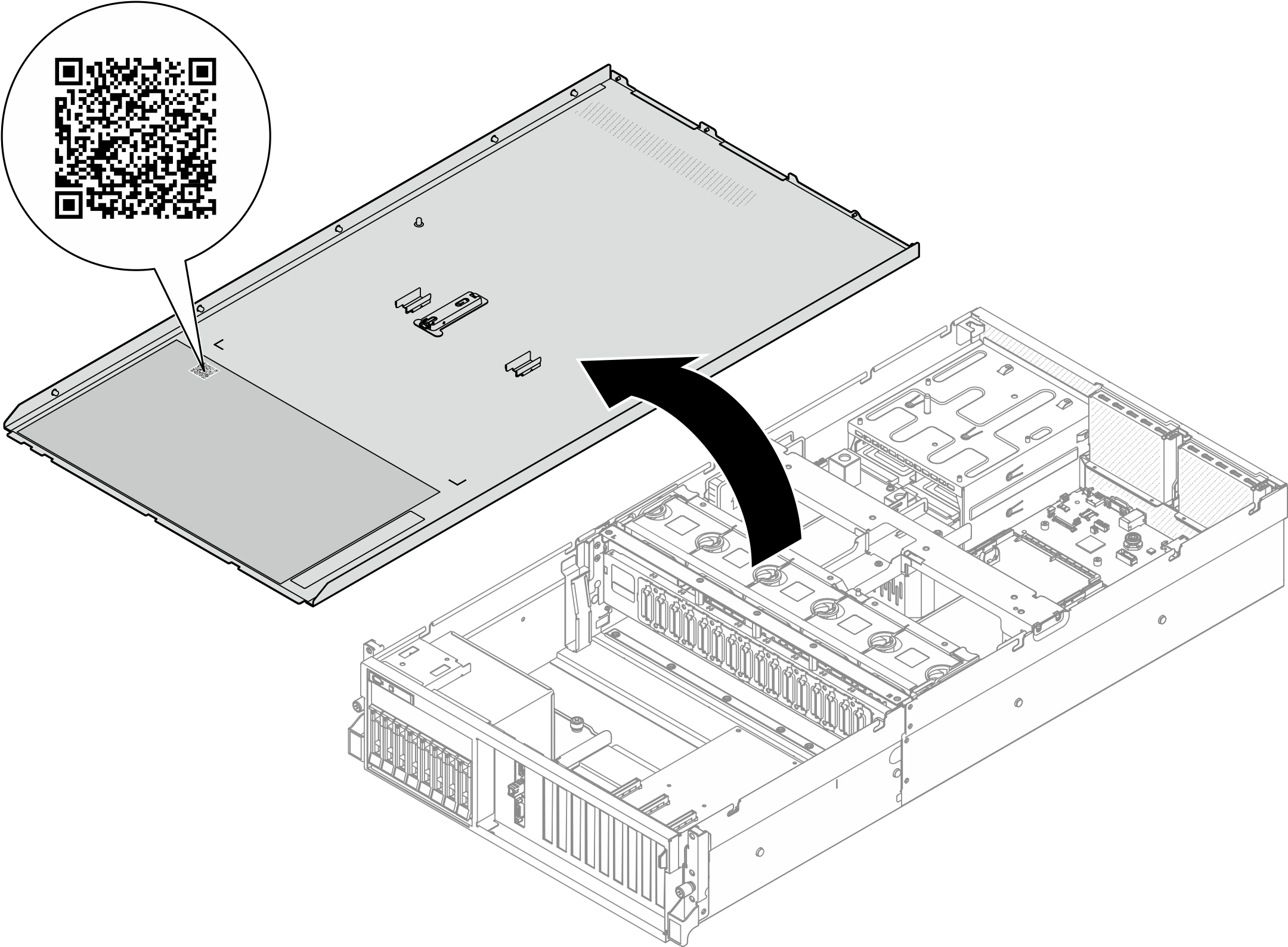 Service Label and QR code