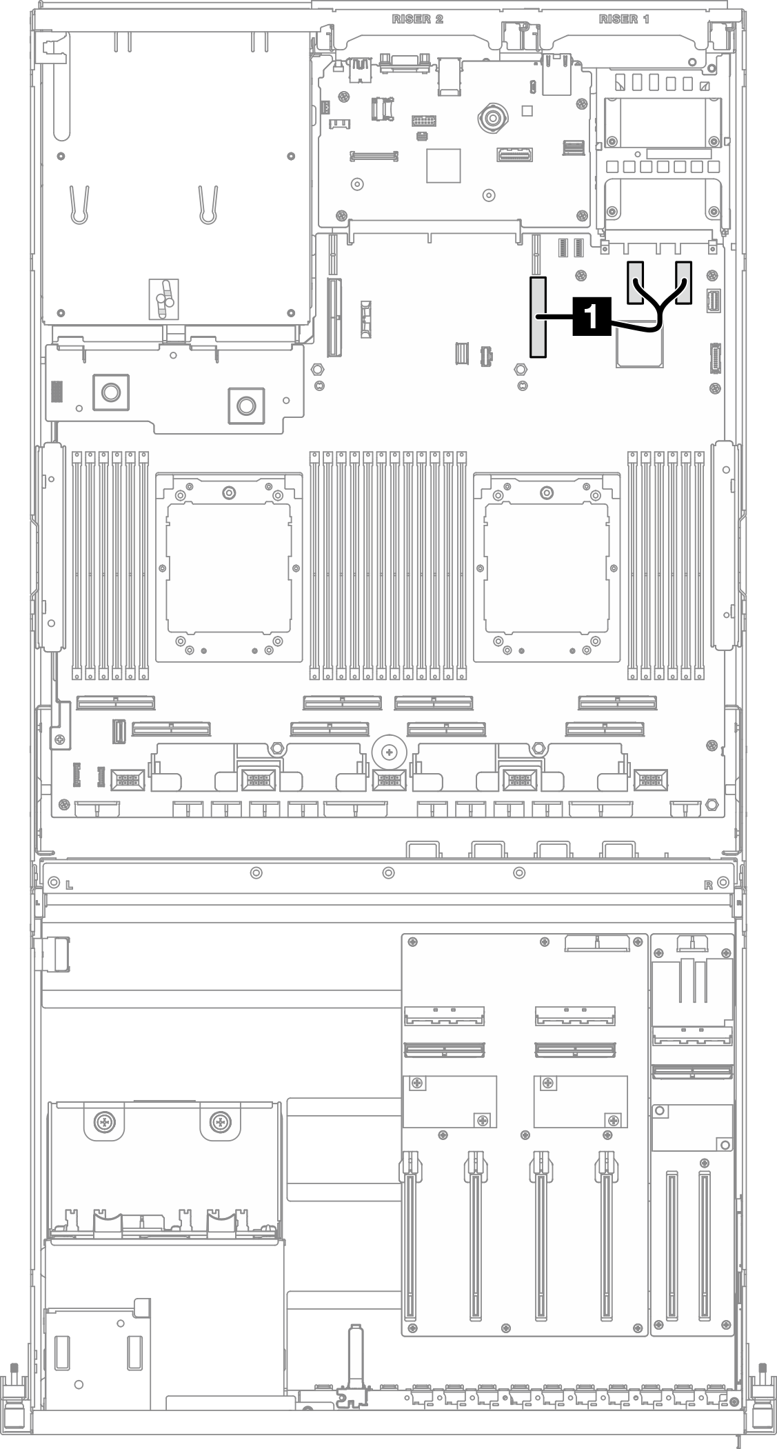 OCP module cable routing