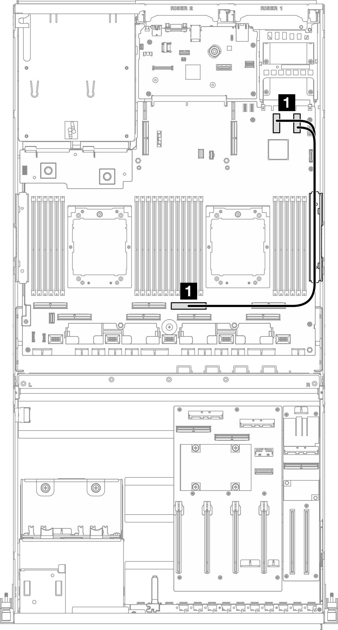 OCP module cable routing