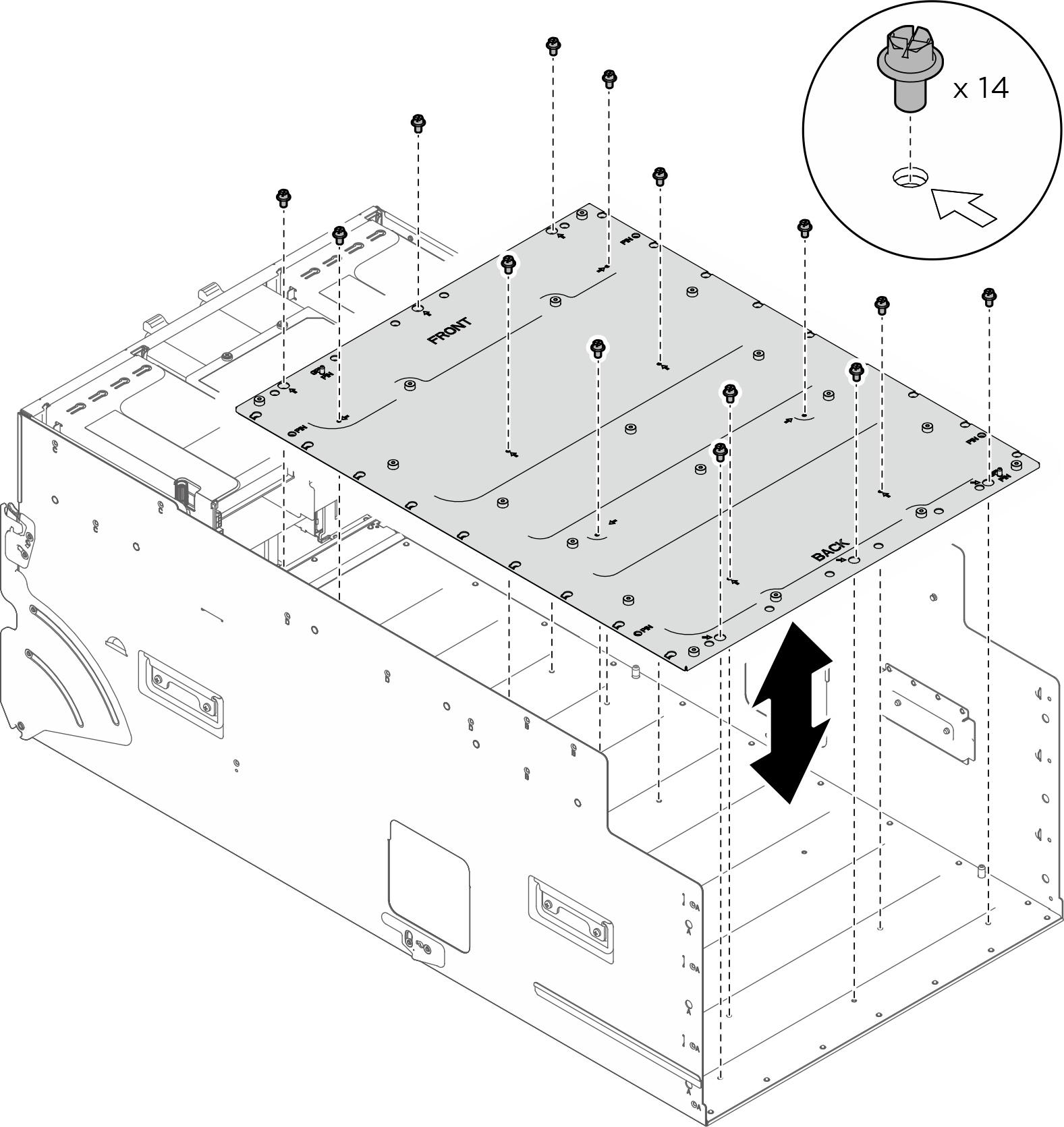 GPU complex adapter plate installation