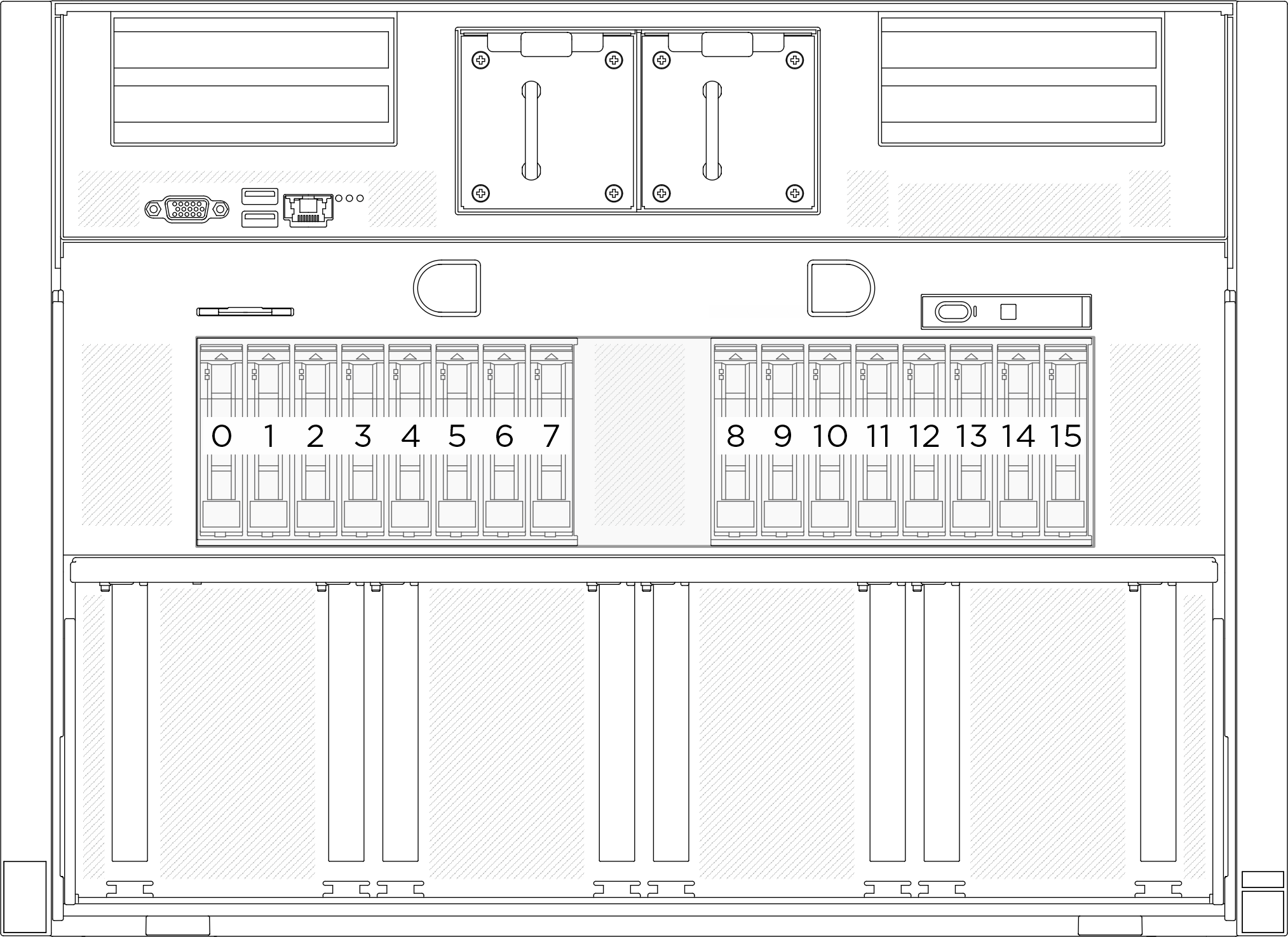 2.5-inch drive bay numbering