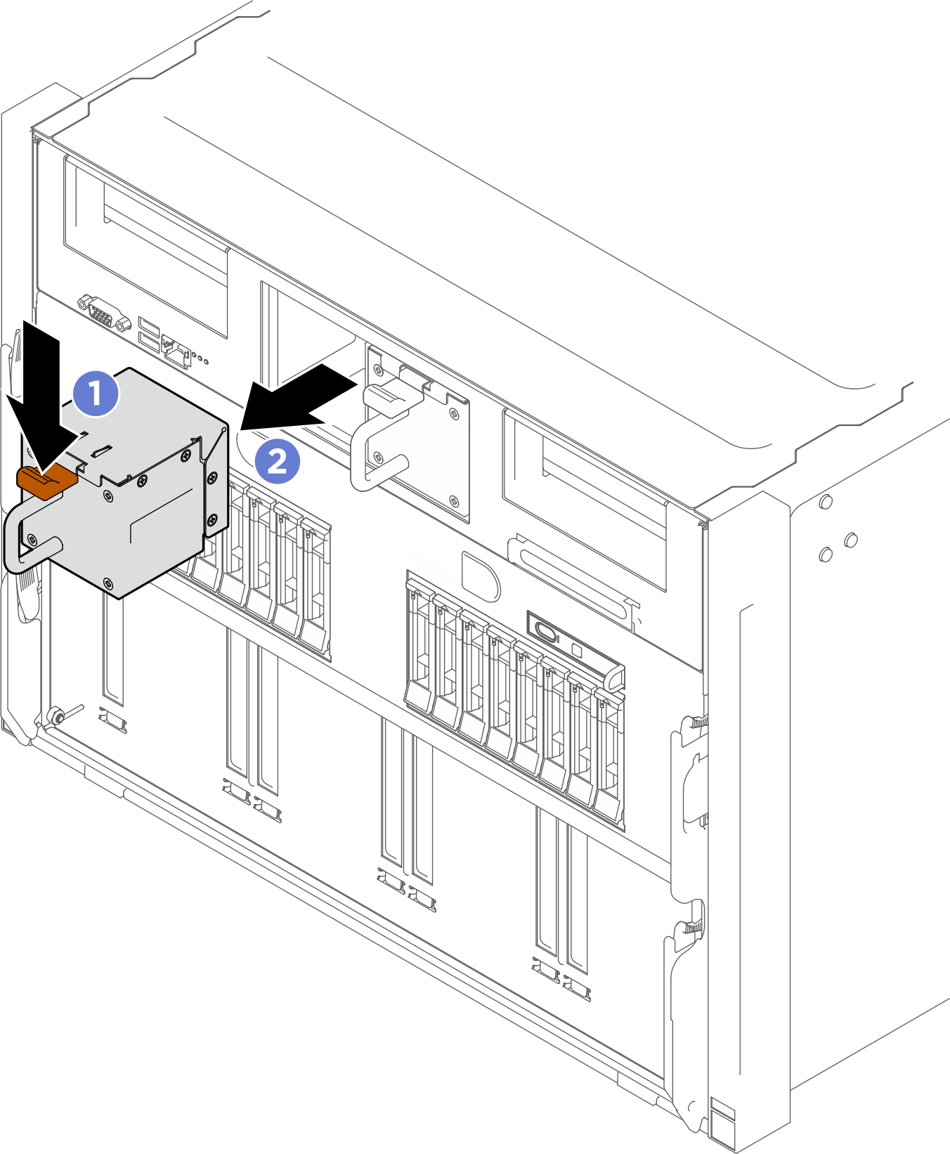 Front fan removal