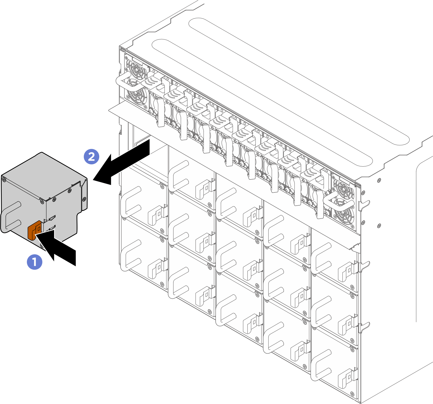 Rear fan removal