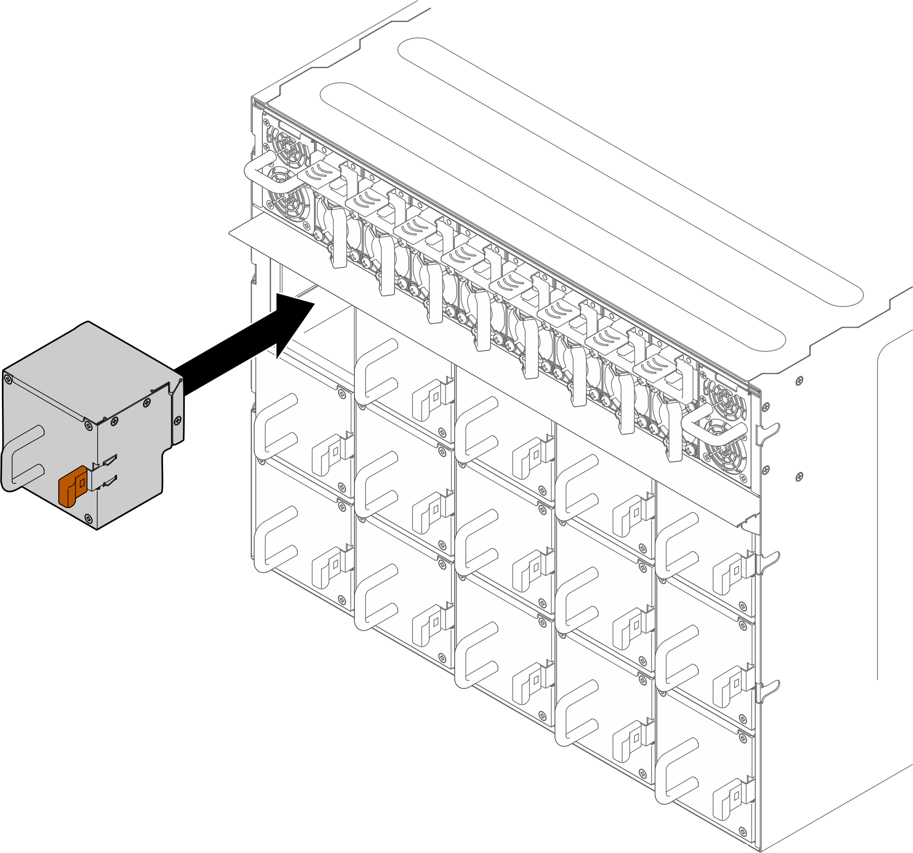 Rear fan installation