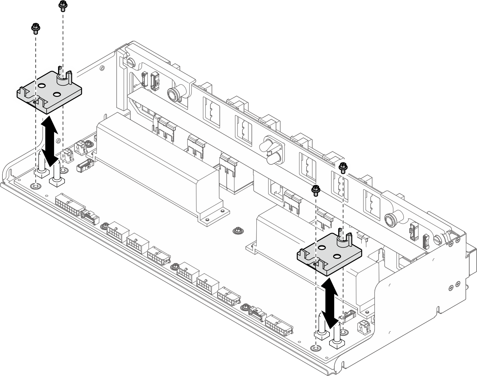 Cable retainer installation