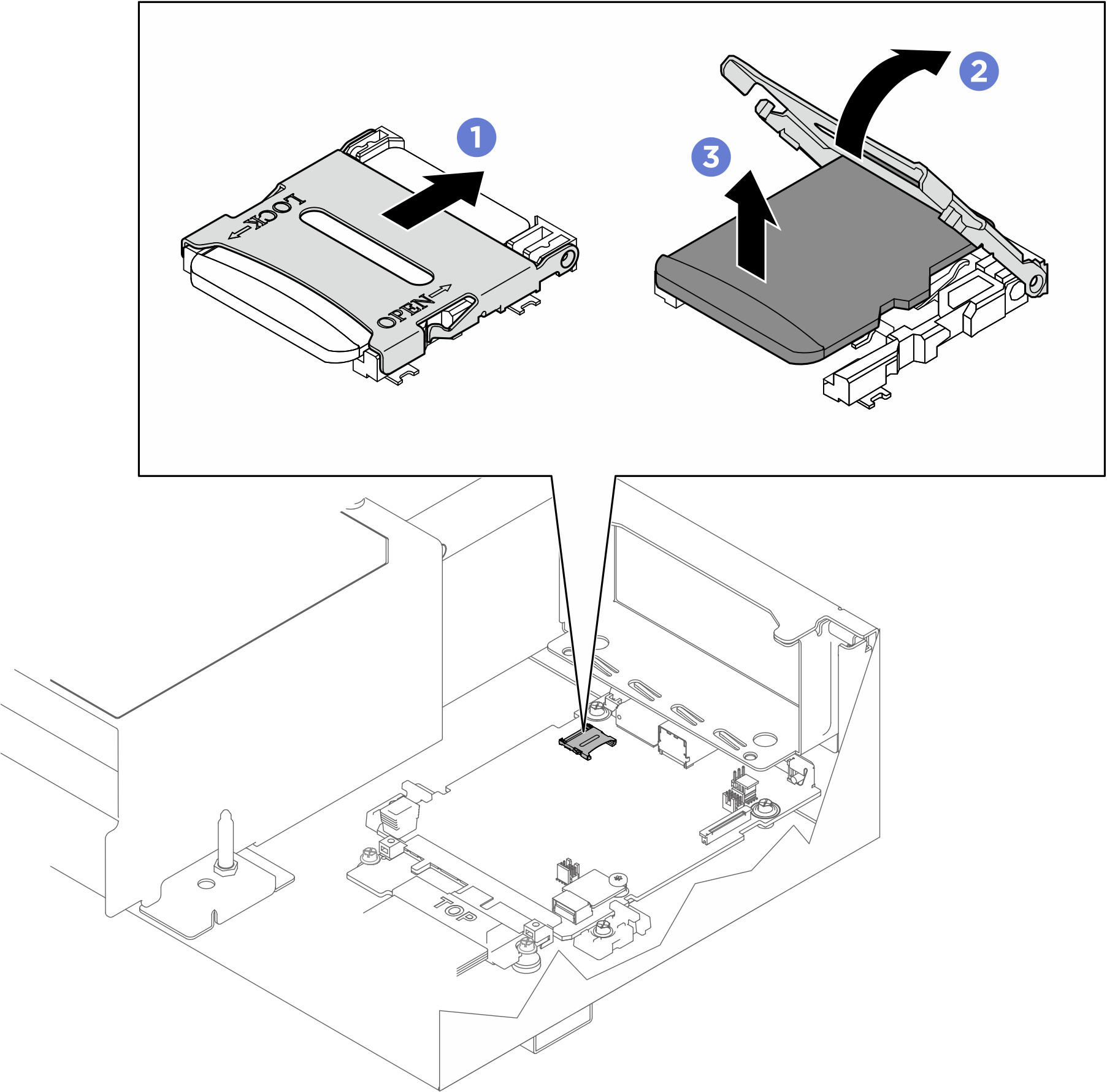 MicroSD card removal