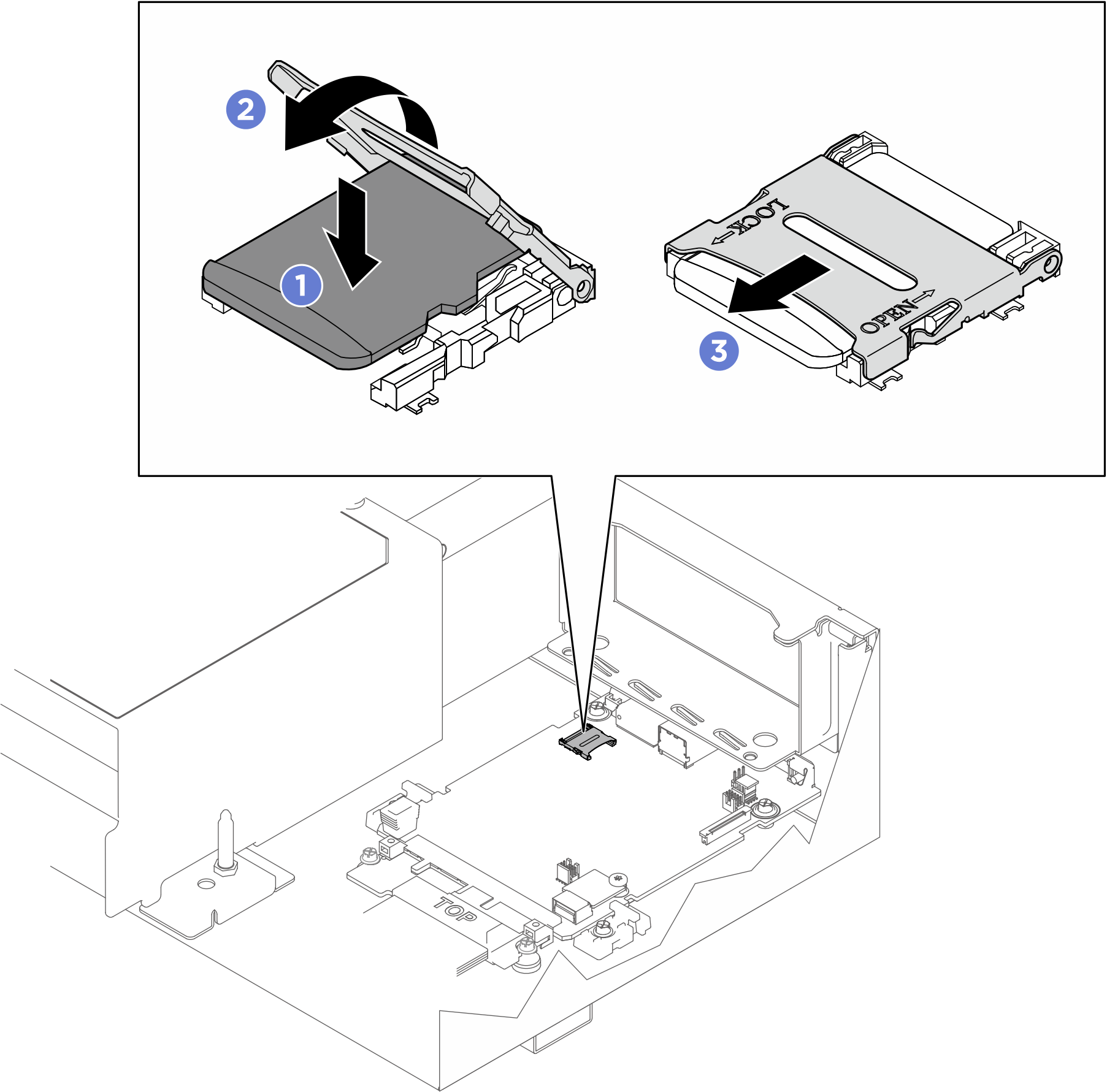 MicroSD card installation