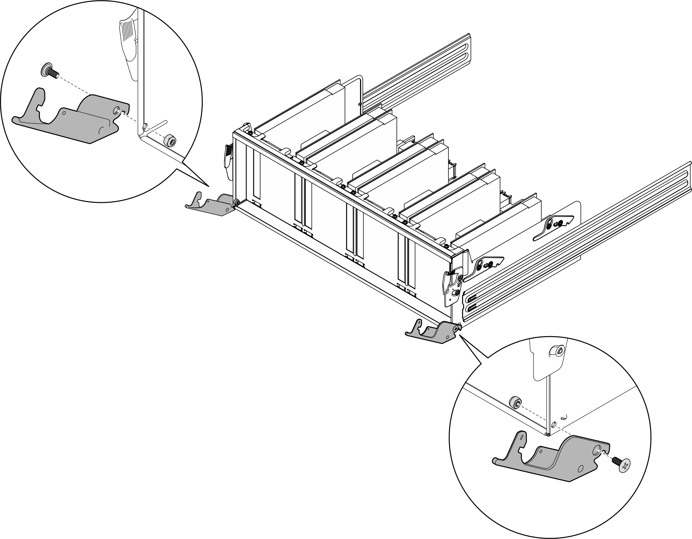 Release lever installation