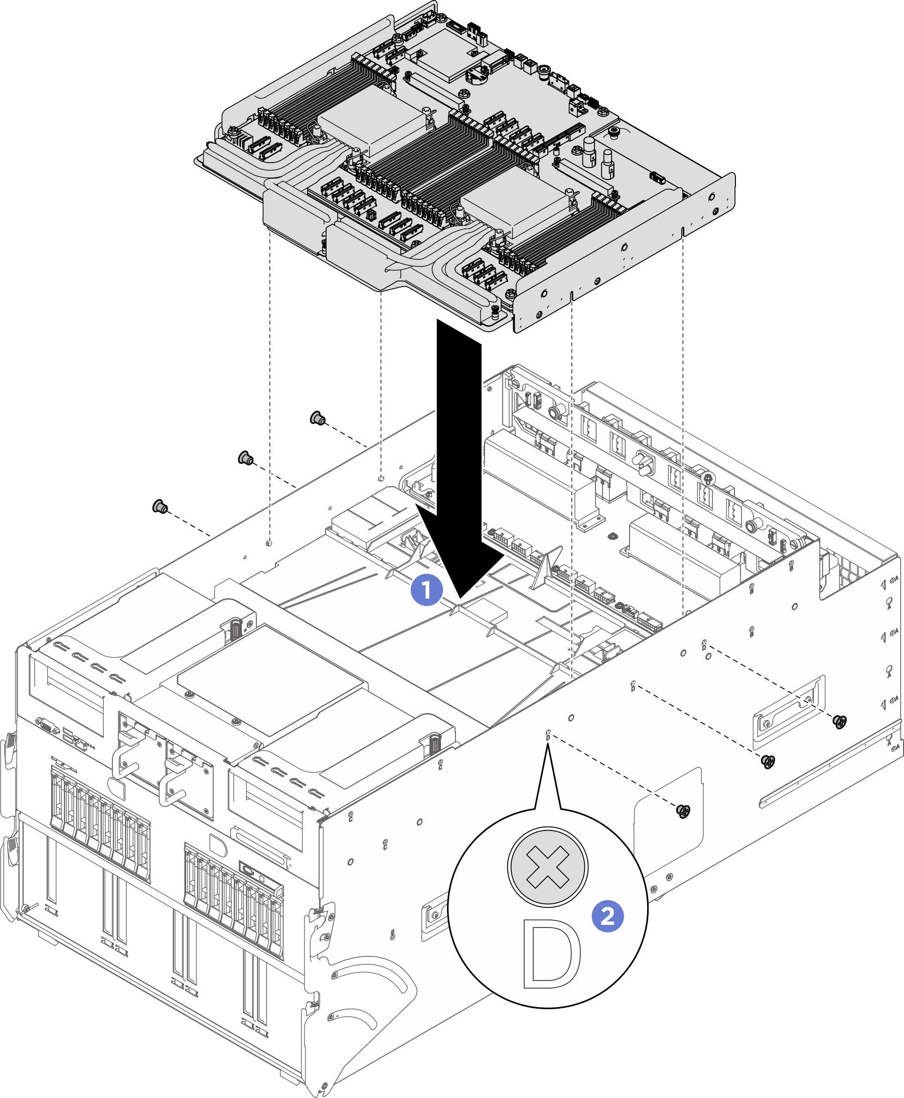Compute tray installation