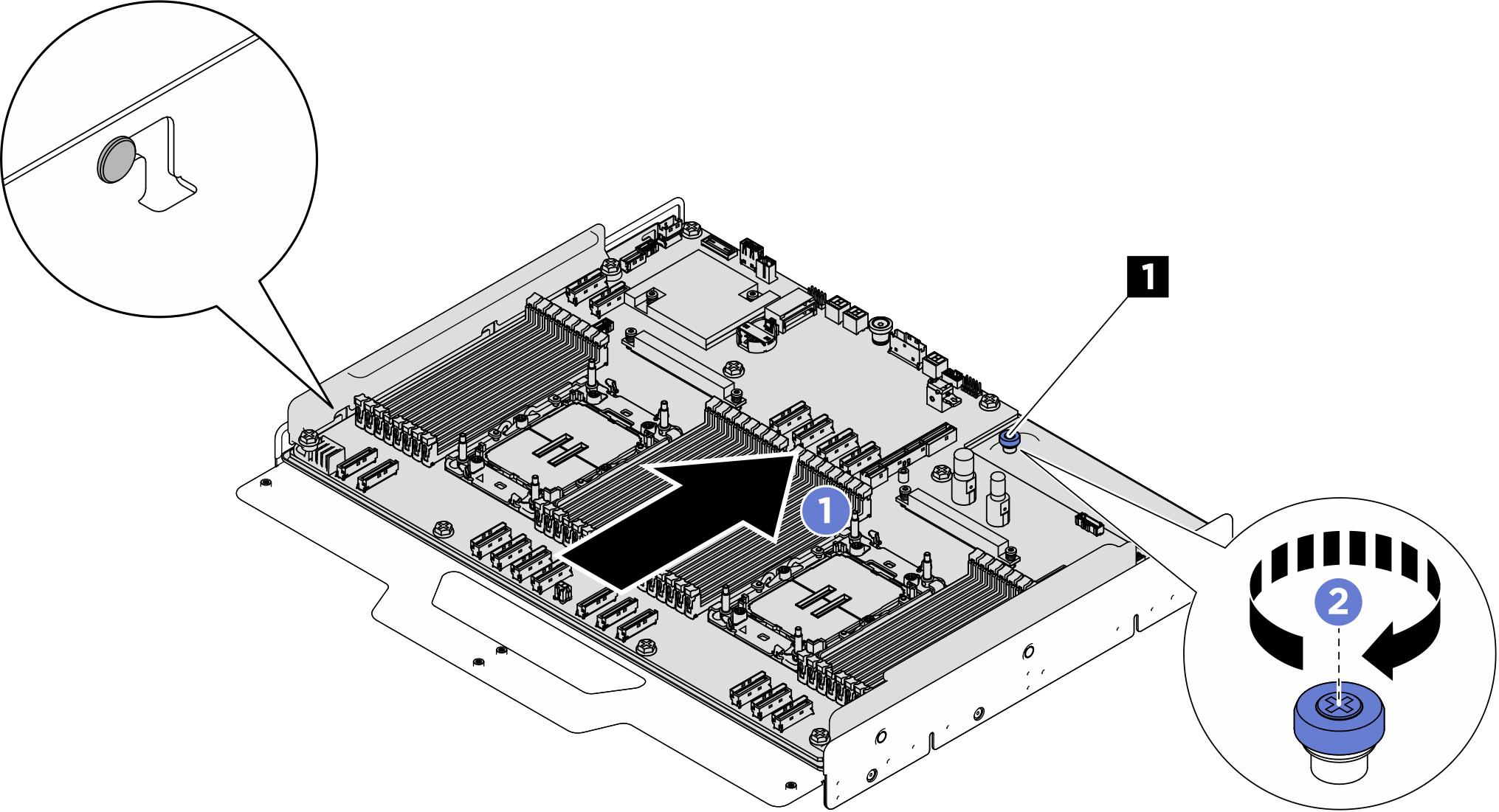 Securing the system board