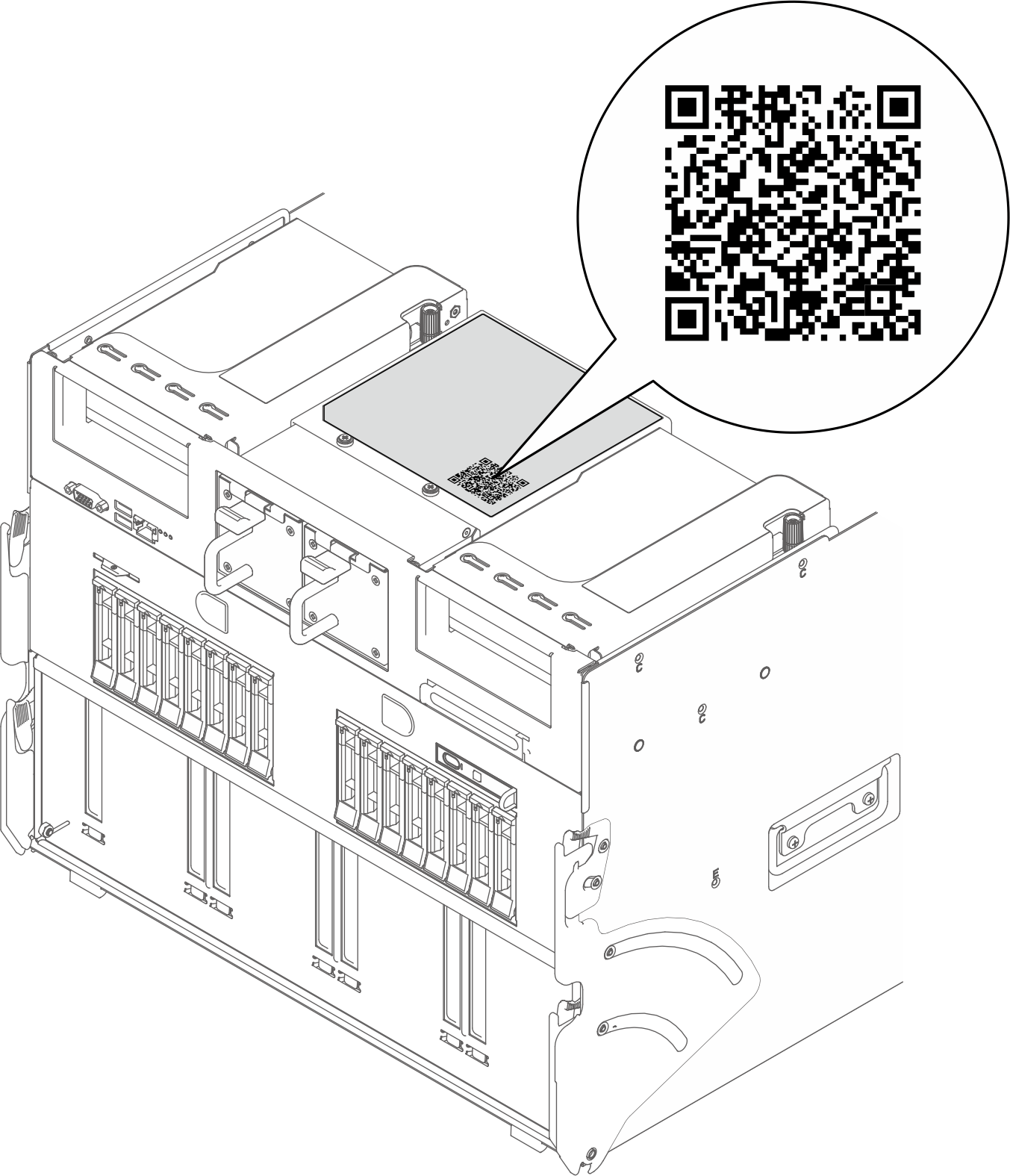 Service Label and QR code