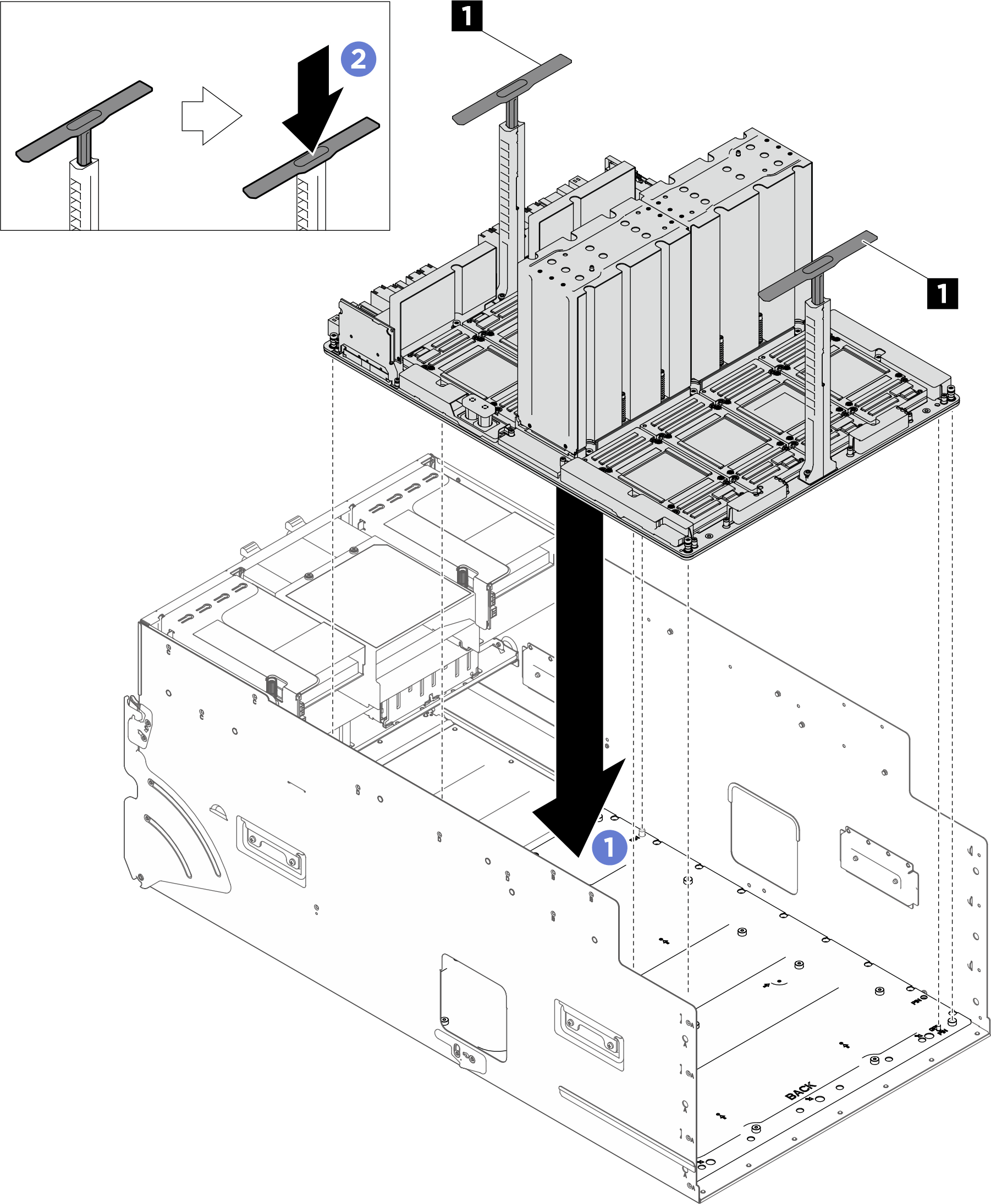 GPU baseboard installation
