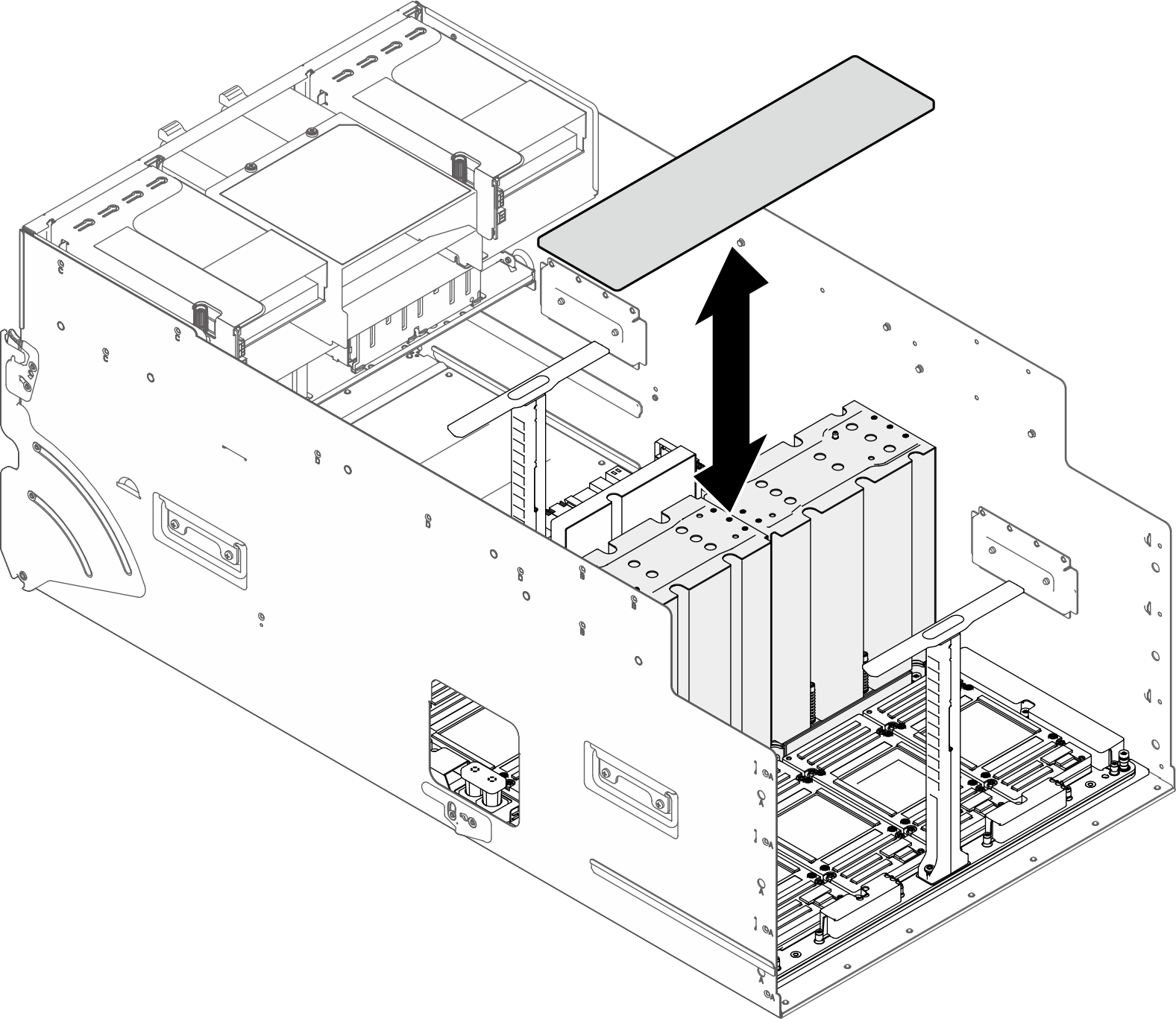 NVSwitch heat sink cover installation