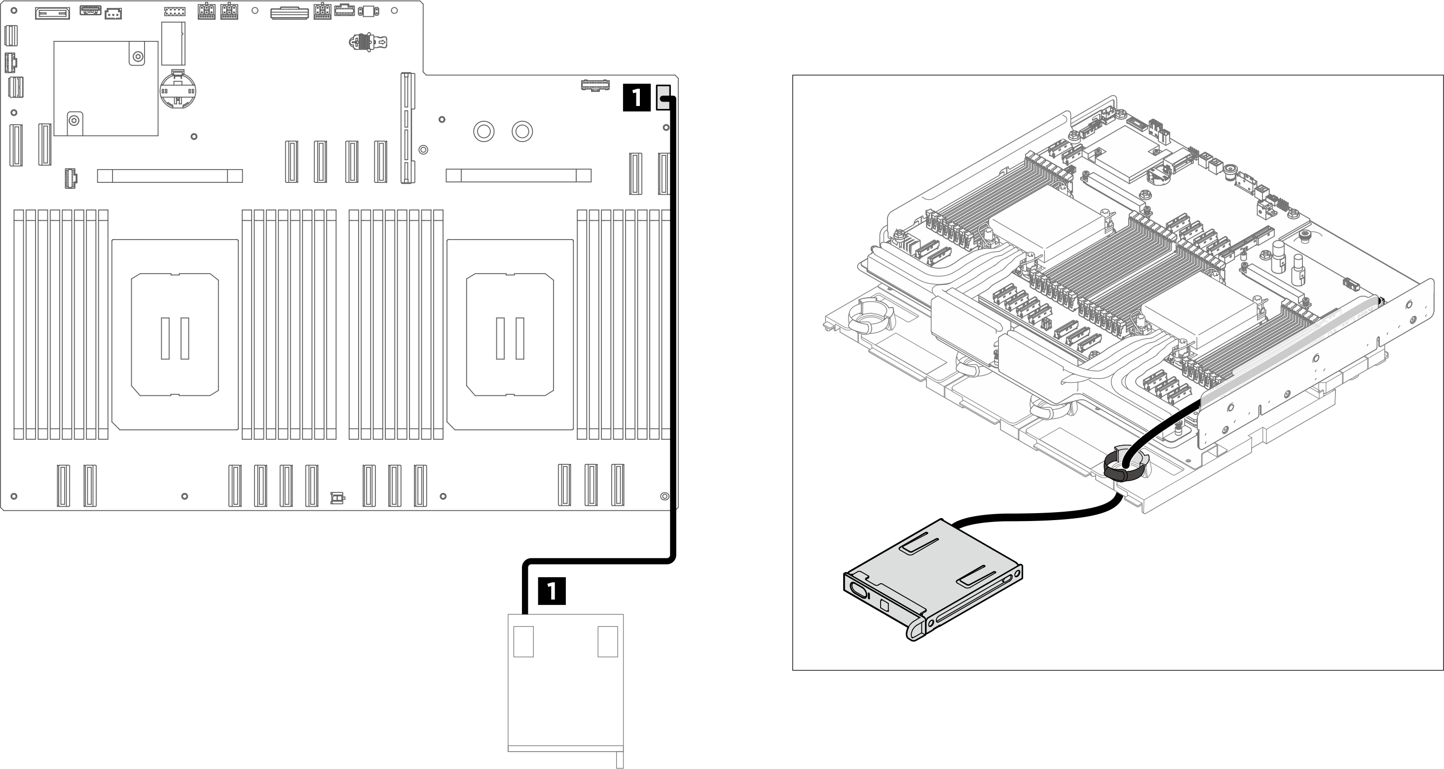 Integrated diagnostics panel cable routing