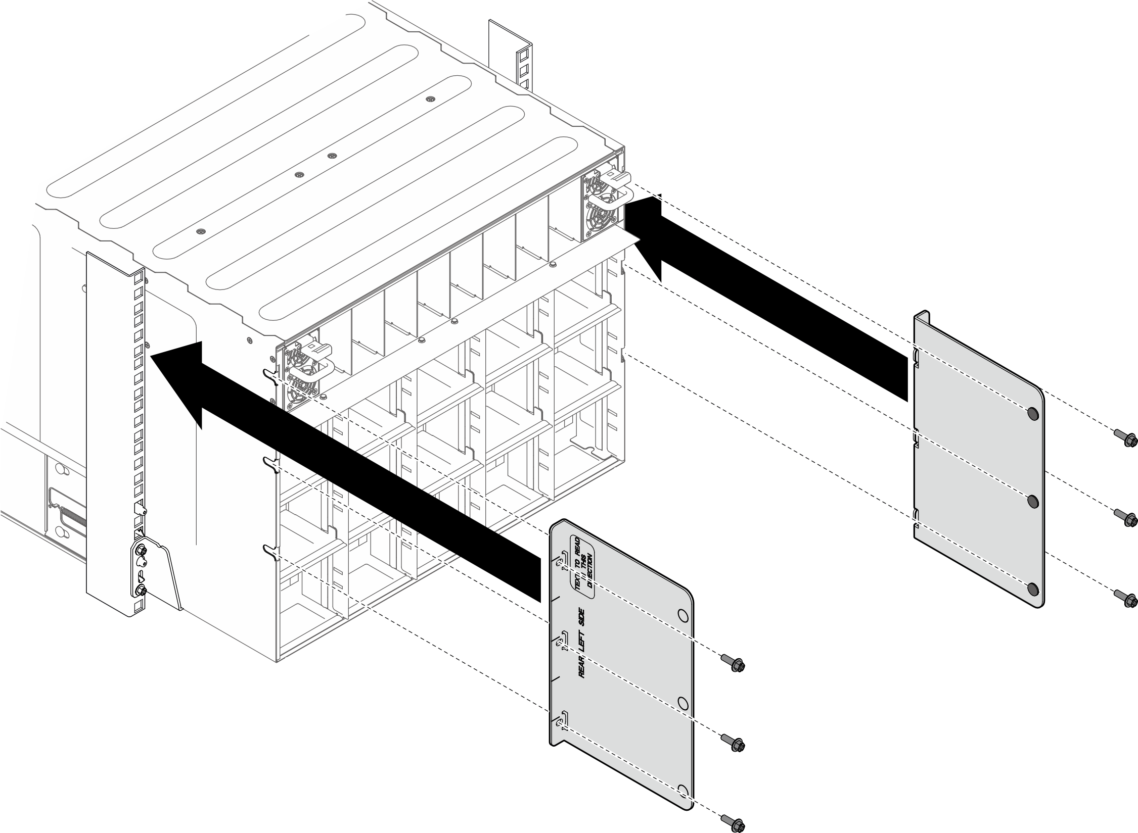 Upper support bracket installation