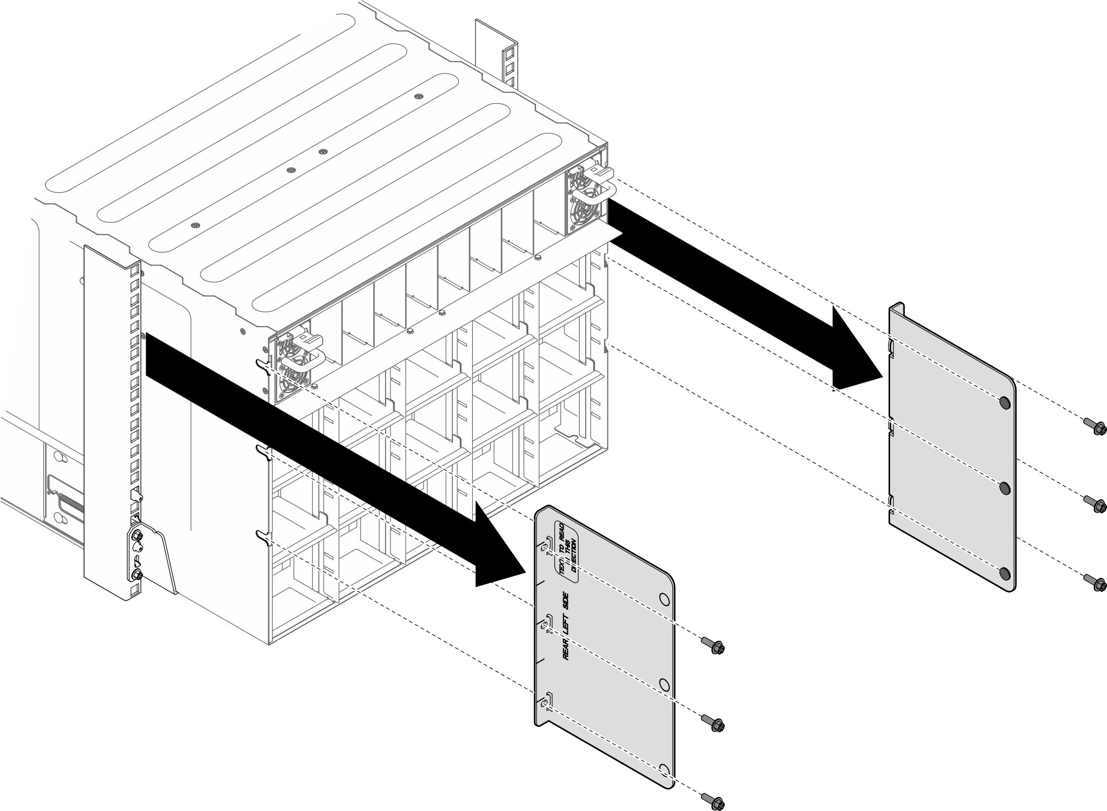 Upper support bracket removal