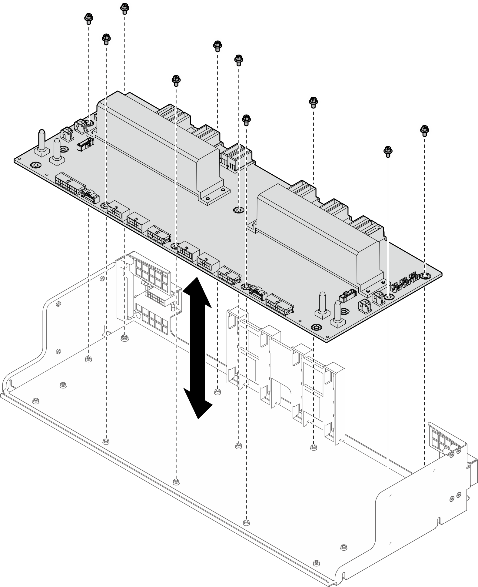 Power distribution board removal