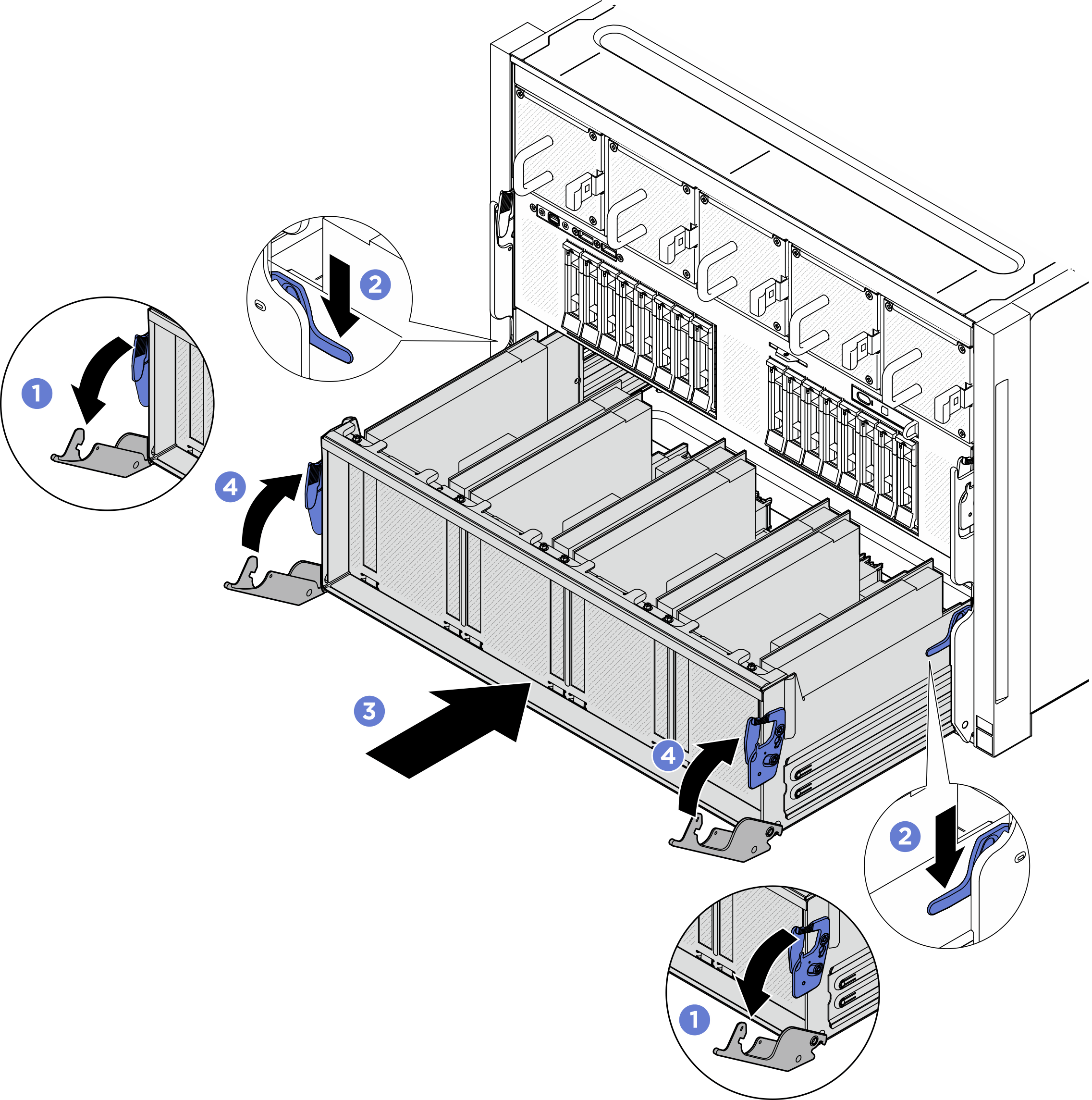 PCIe-Switch-Shuttle installation to 8U-GPU-Shuttle