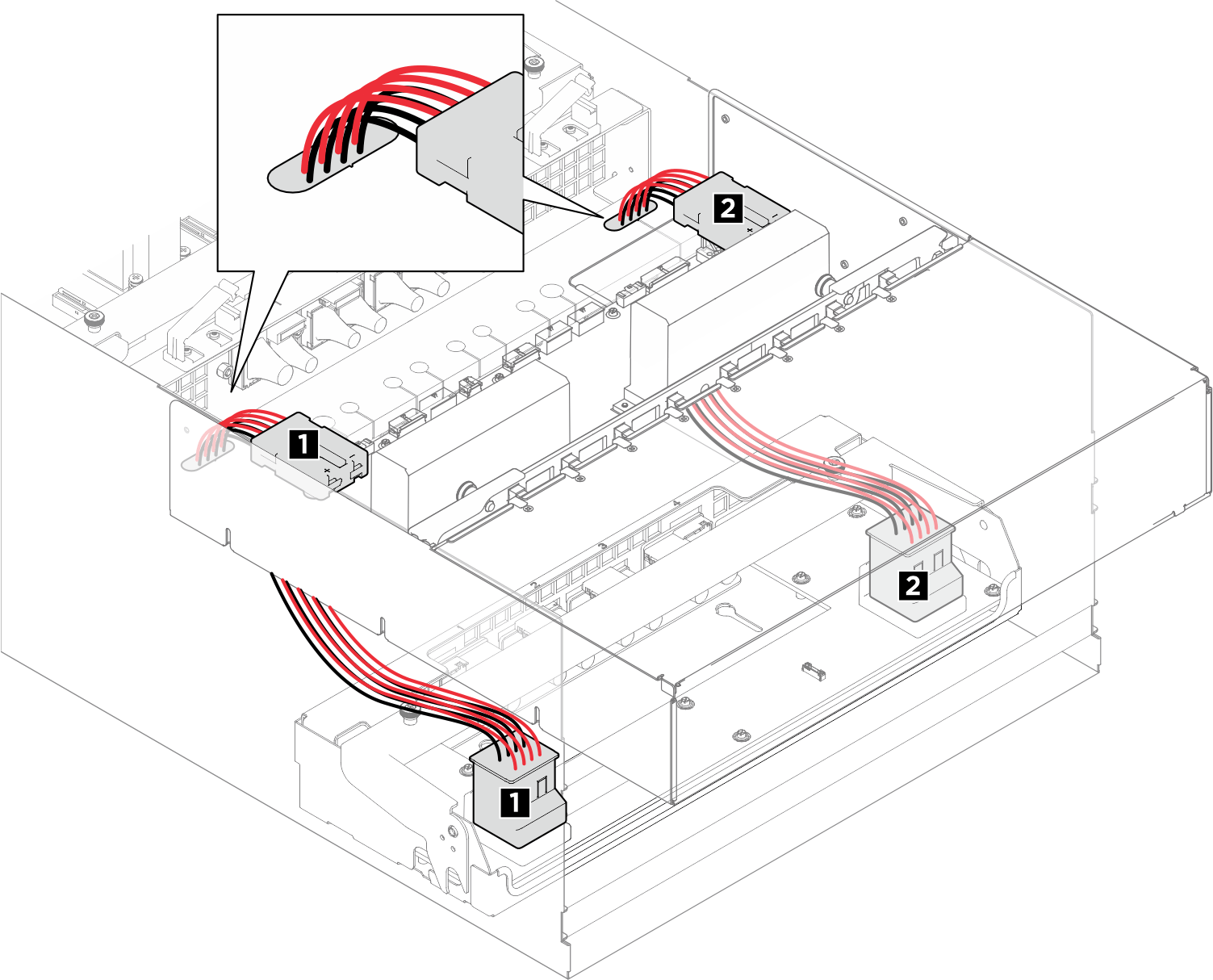 Power cable routing