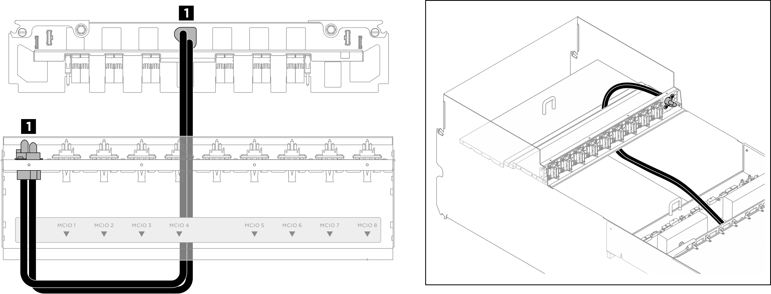 Power cable routing